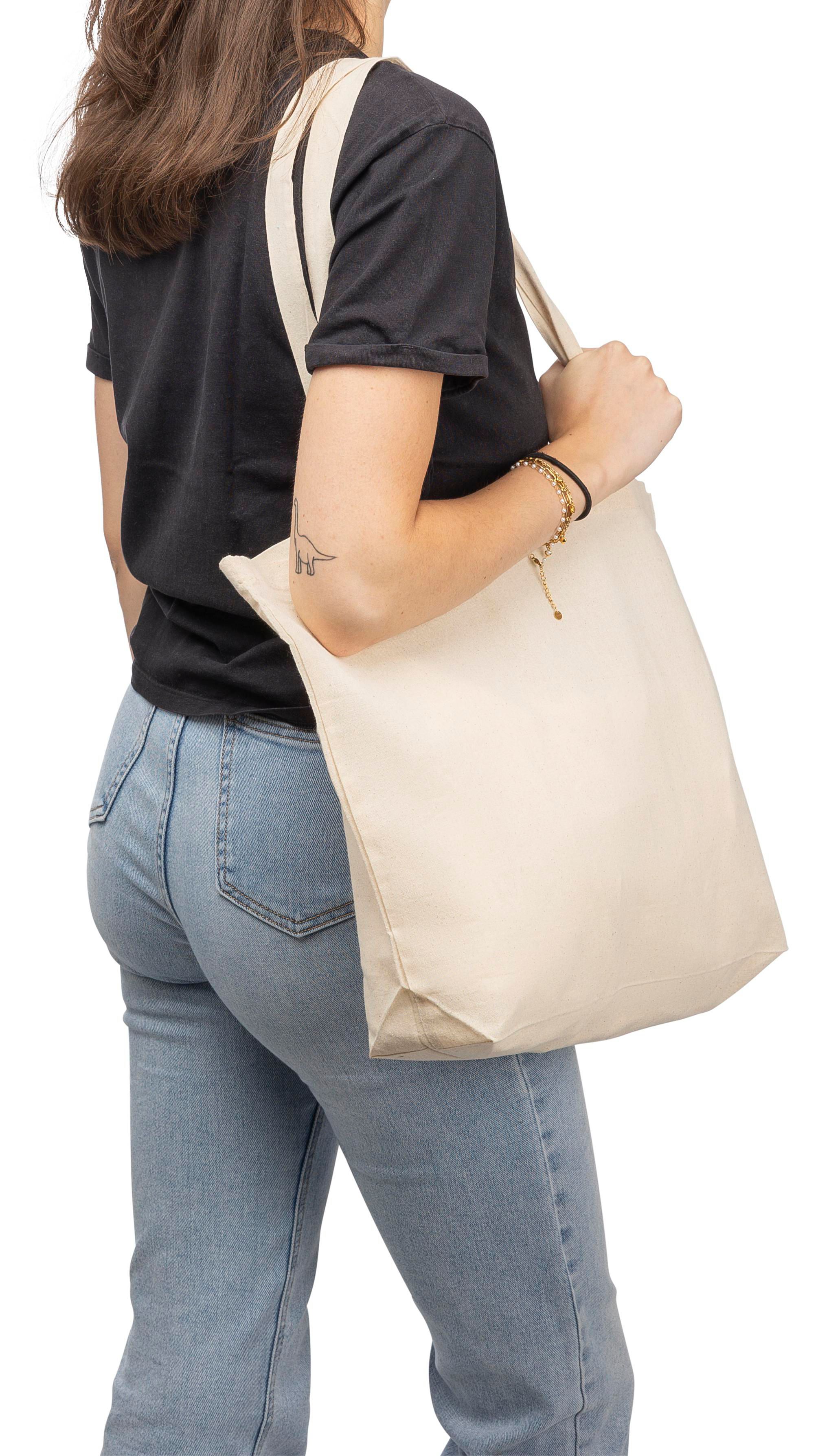 Vue 12 de Sac de courses Isak | Coton | Soufflet 10 cm