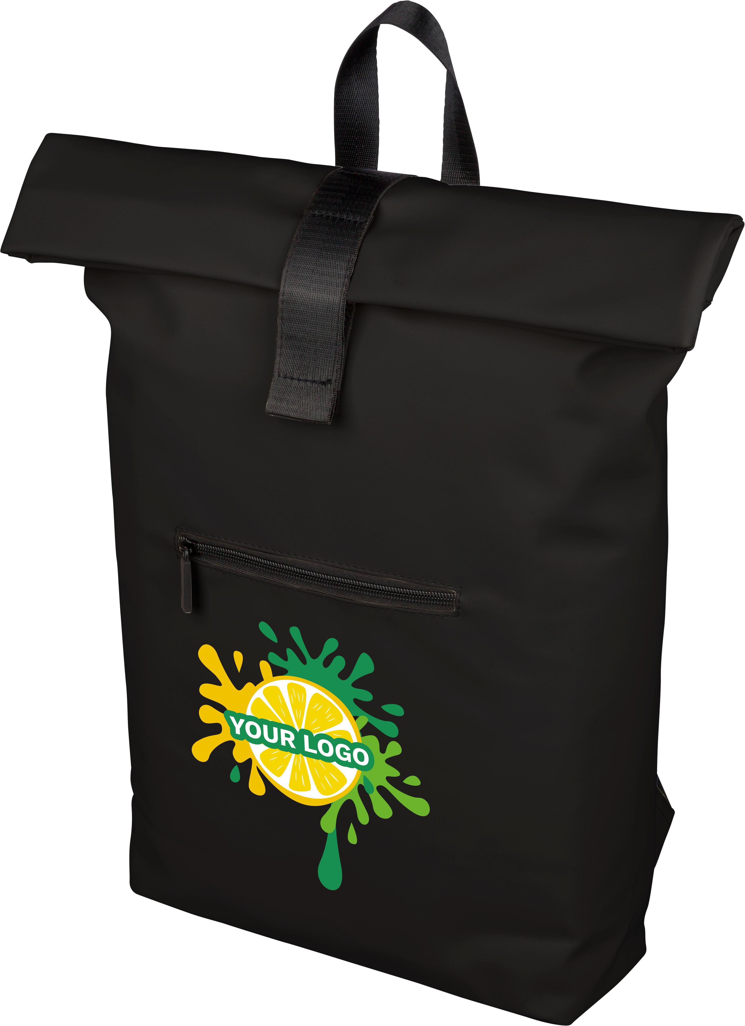 Vue 4 de Sac à dos Naiya | Recyclé | Rabat roulé | Ordinateur portable 16" | 19 l