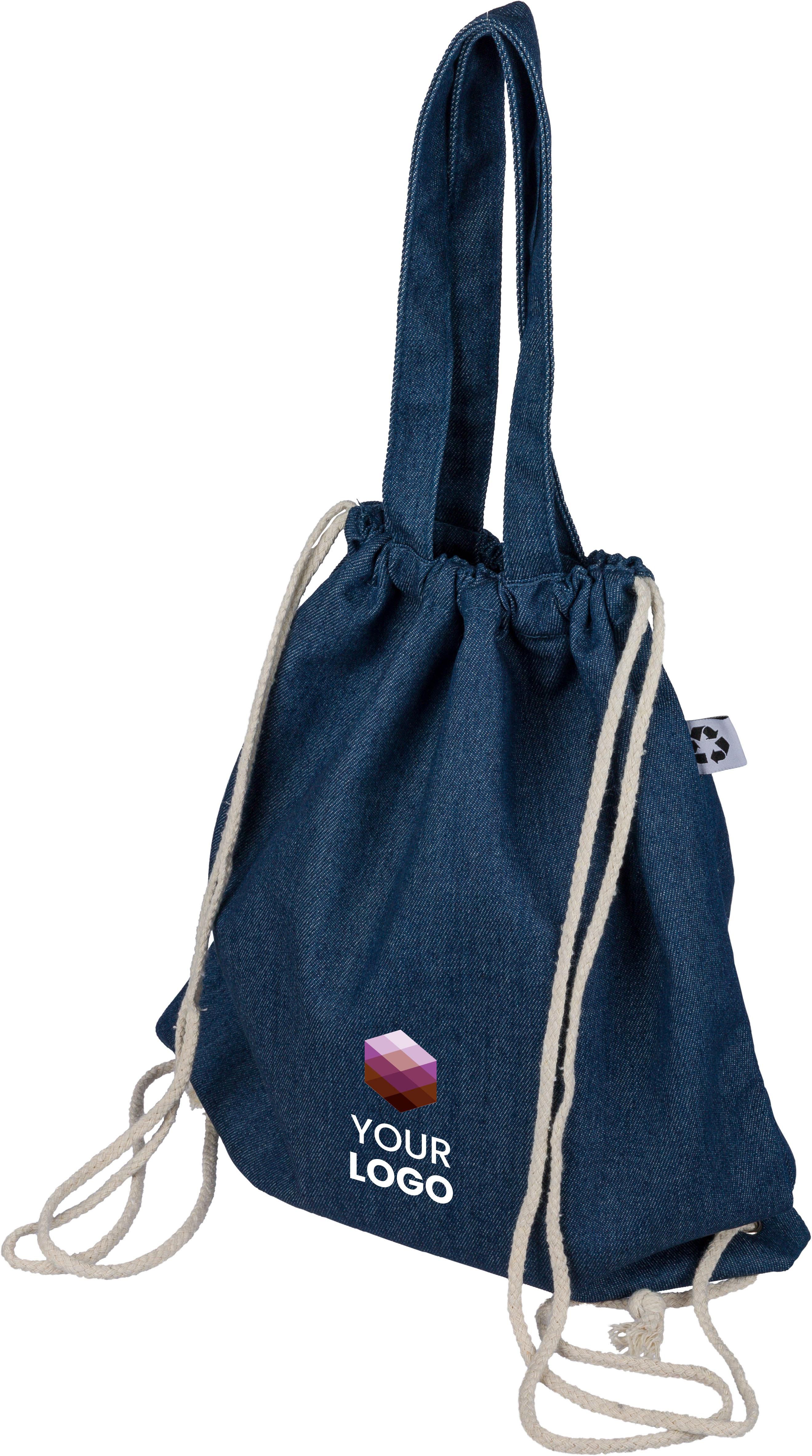 Vue 5 de Sac à cordon Dex | Denim recyclé | 6,6 l