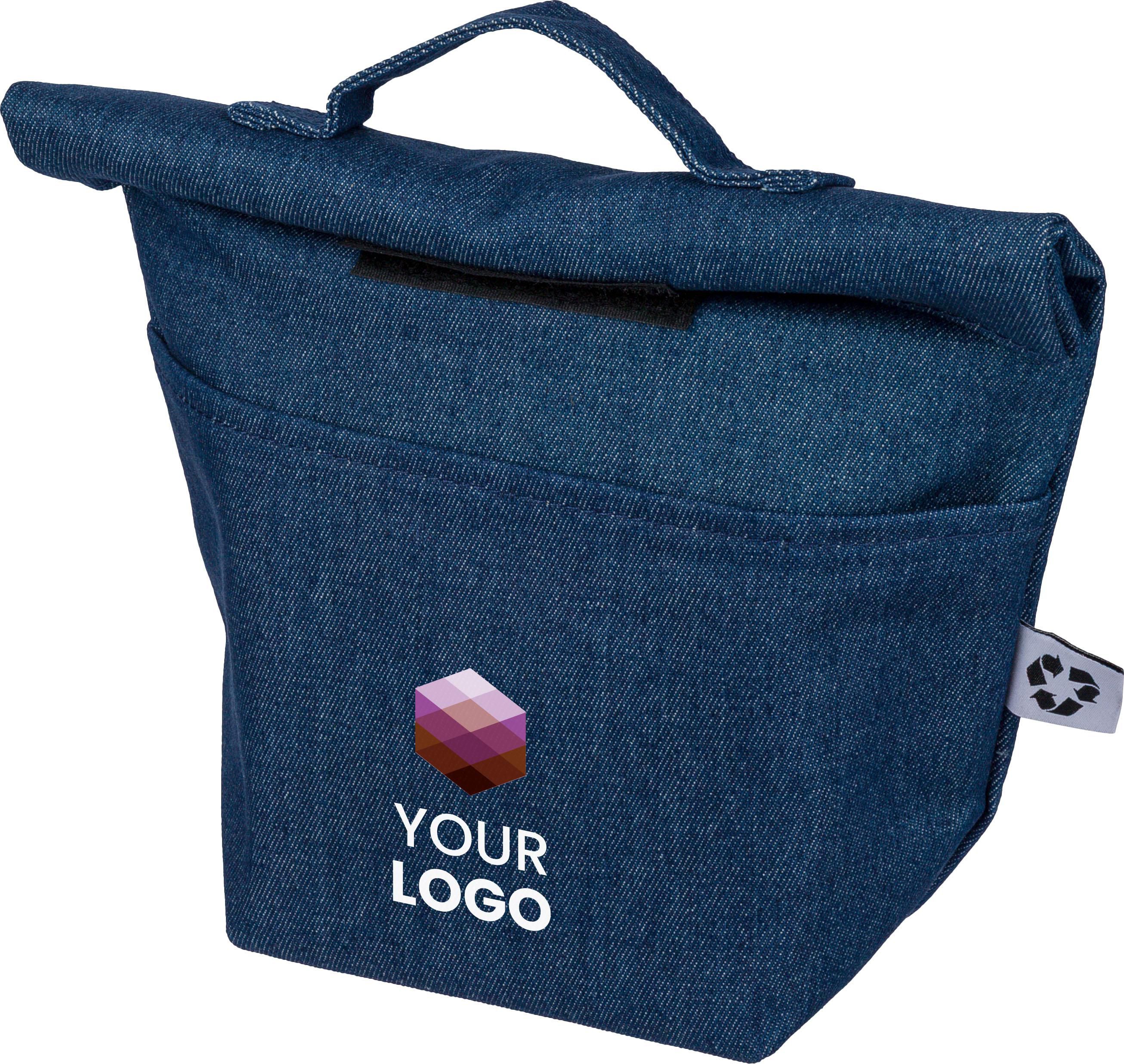Vue 5 de Sac isotherme Mira | Denim recyclé | Rabat roulé | 8 l