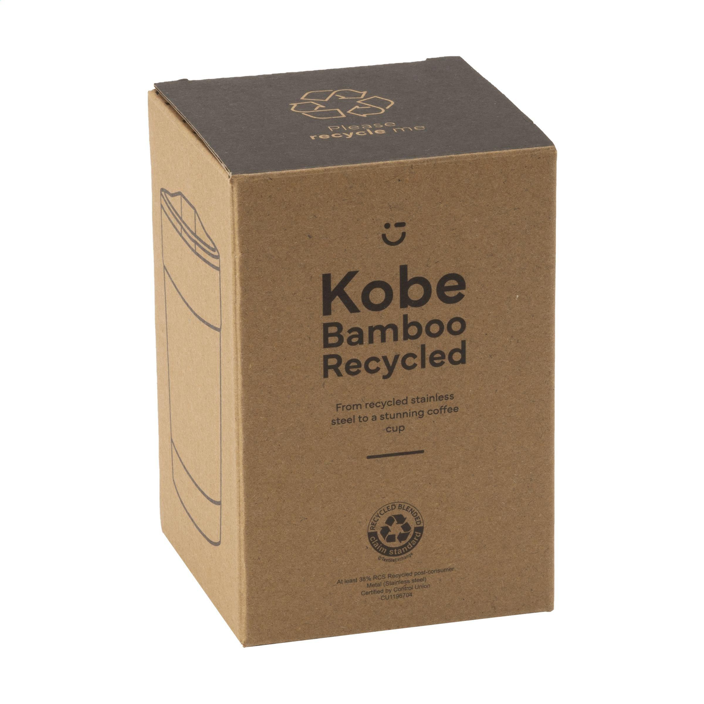 Vue 5 de Kobe Bamboo RCS Recycled Steel 350 ml mug