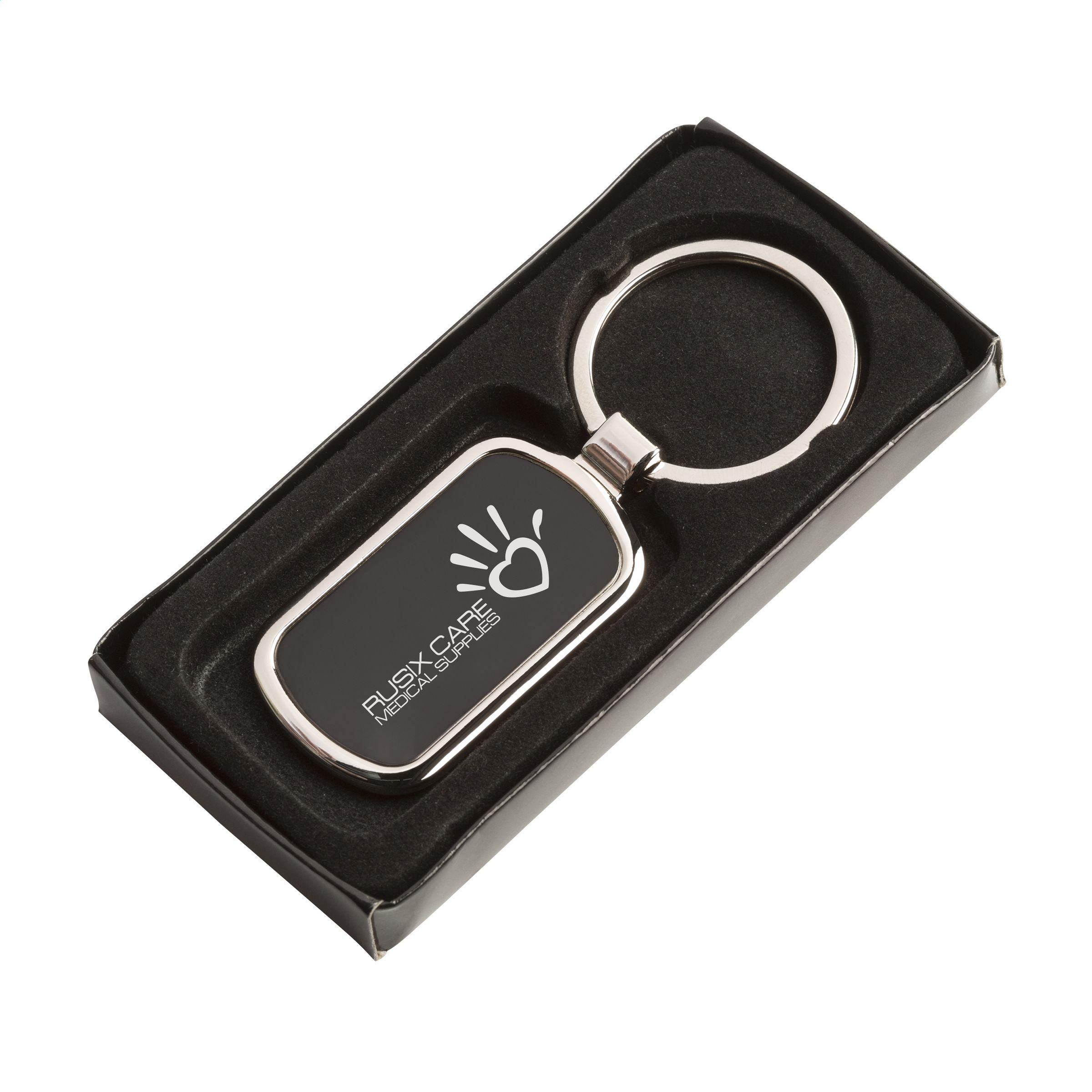 Vue 3 de KeyTag porte-clés rect.