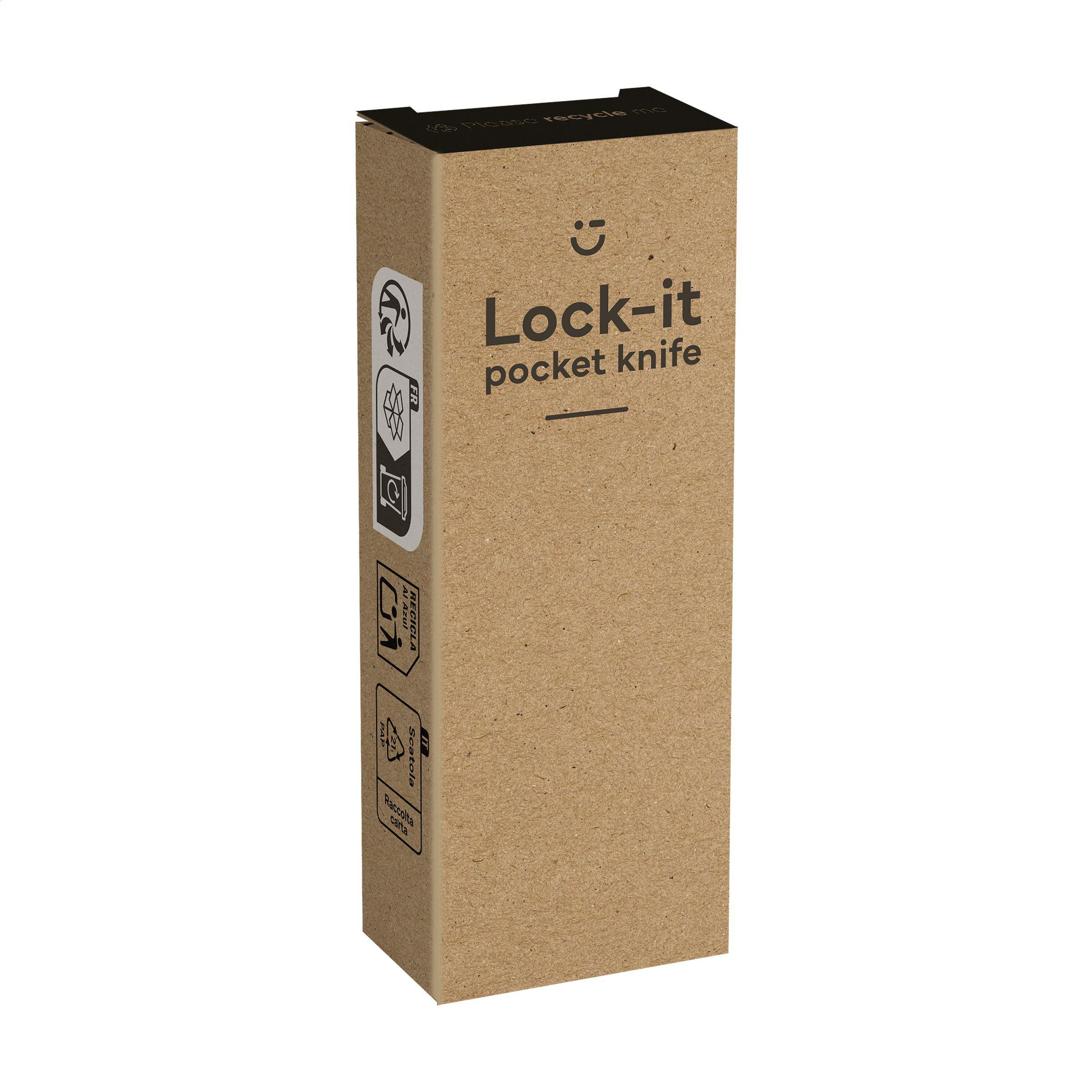 Vue 3 de Lock-It couteau de poche