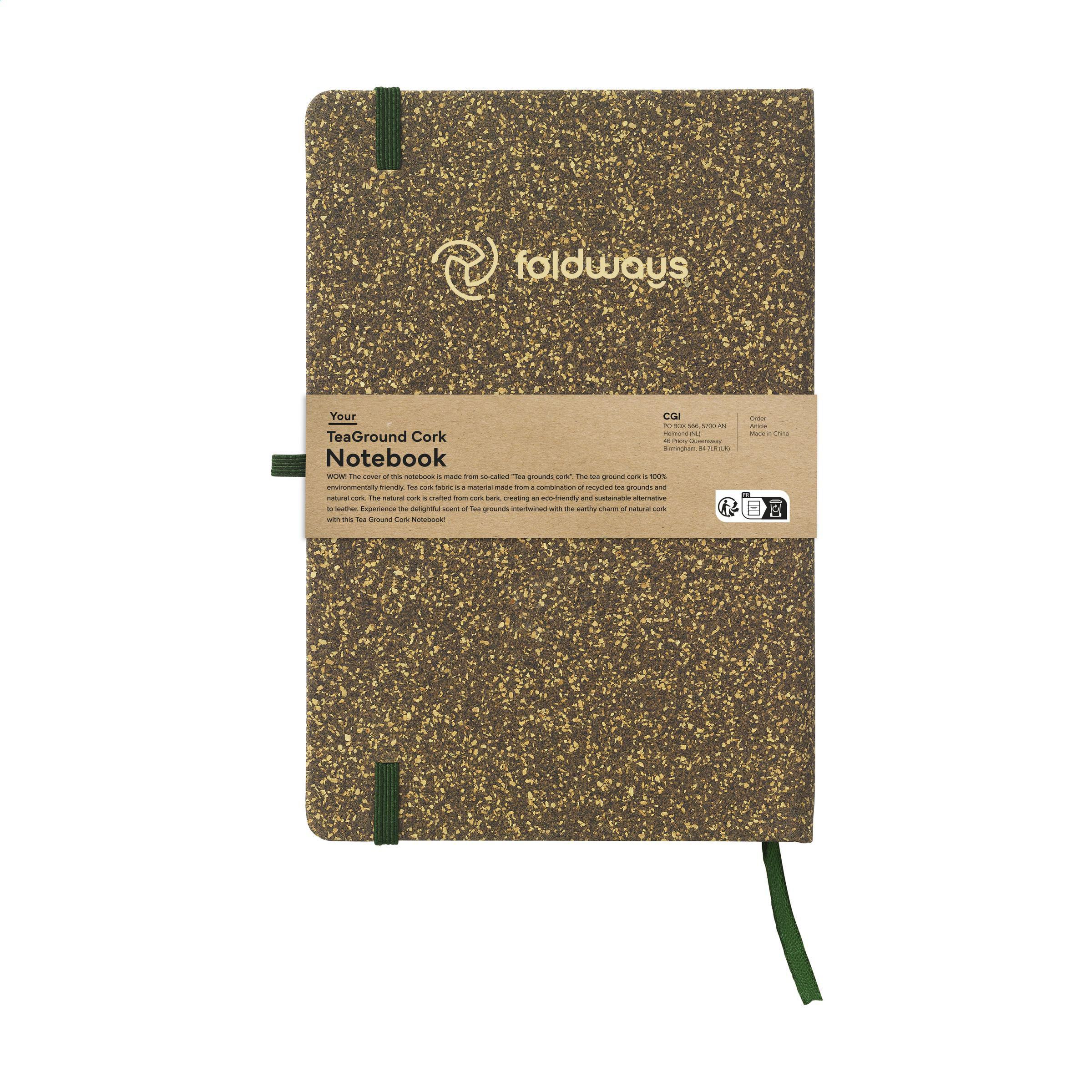 Vue 2 de TeaGround Cork Notebook A5 carnet de notes