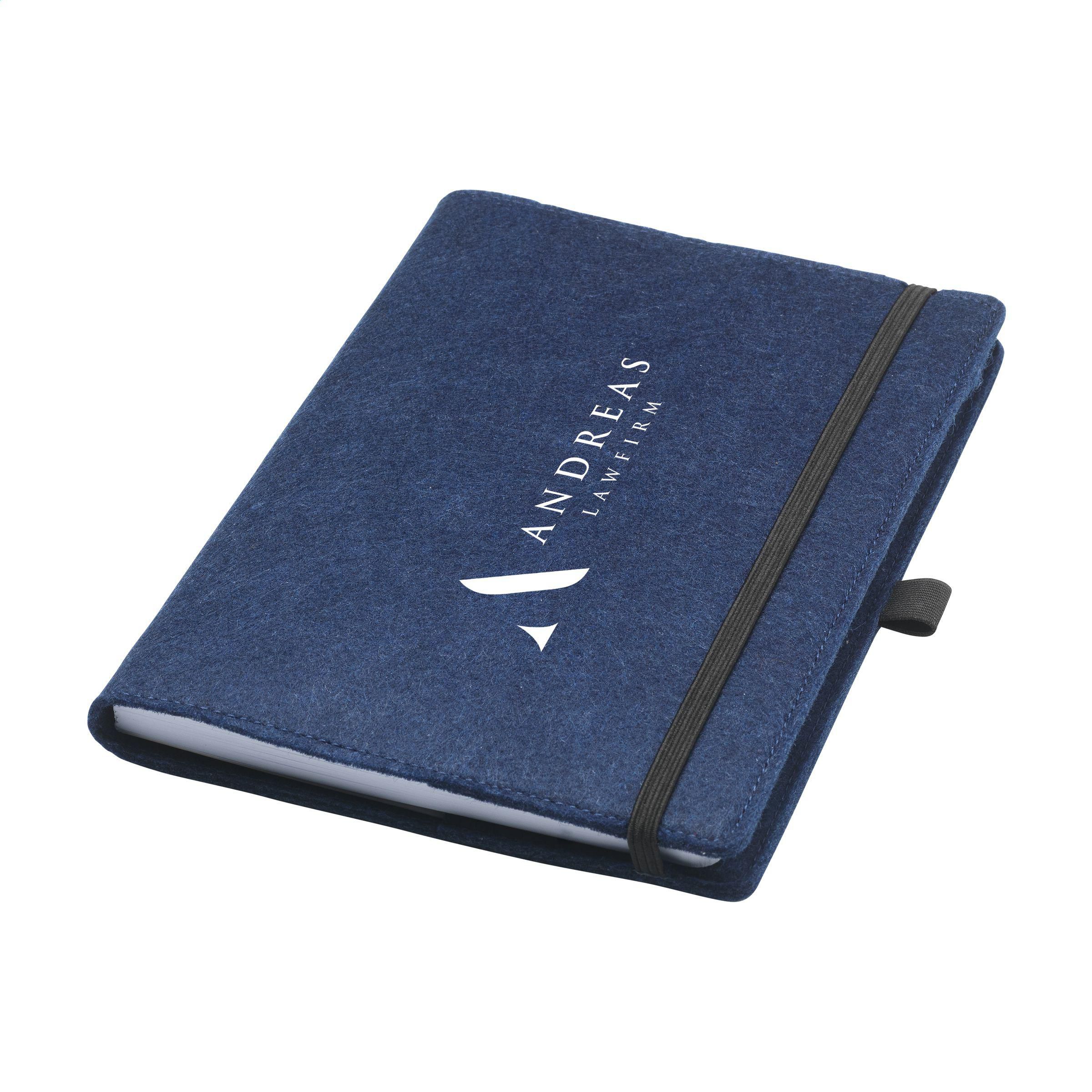 Vue 3 de Felty GRS RPET Notebook A5 carnet de notes