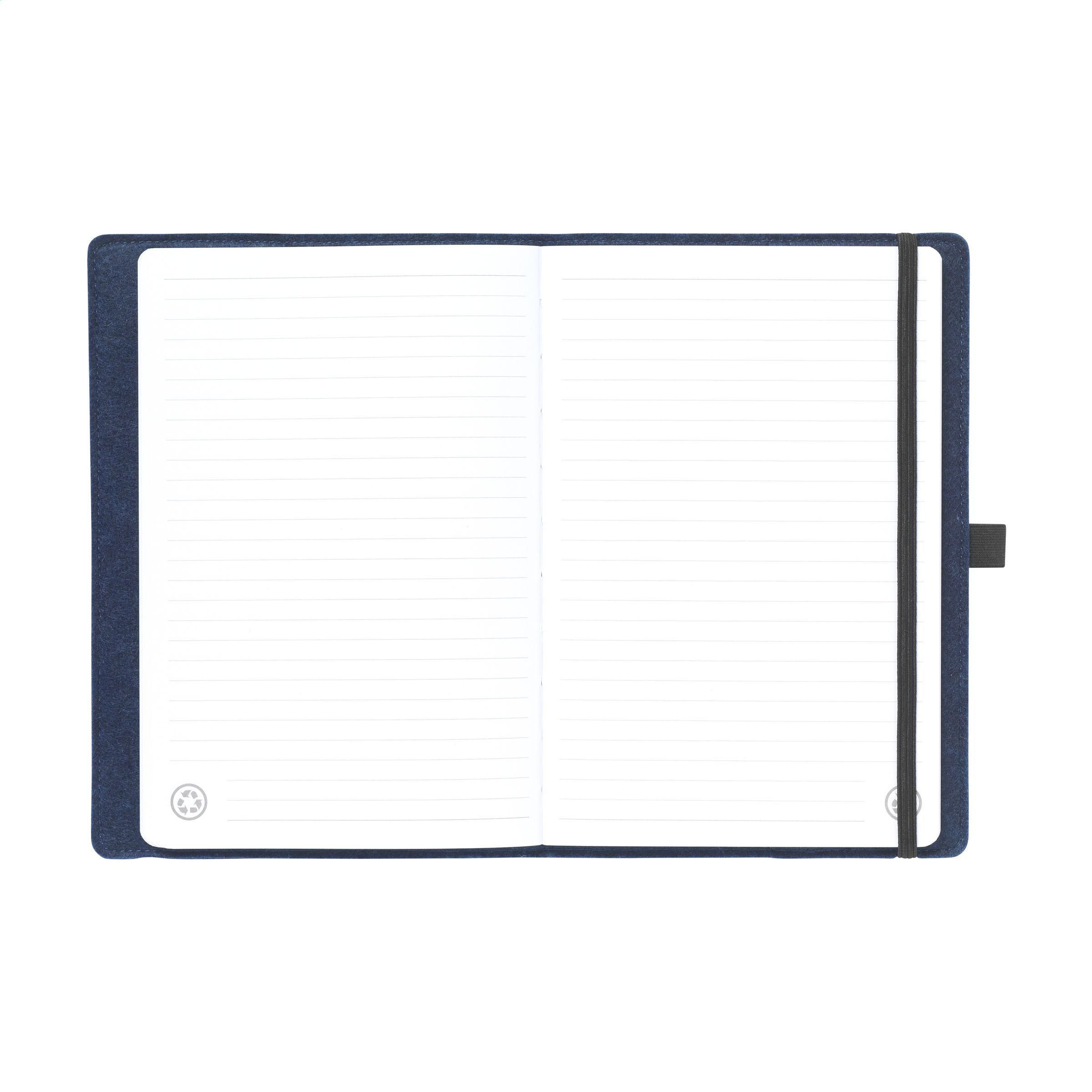 Vue 4 de Felty GRS RPET Notebook A5 carnet de notes