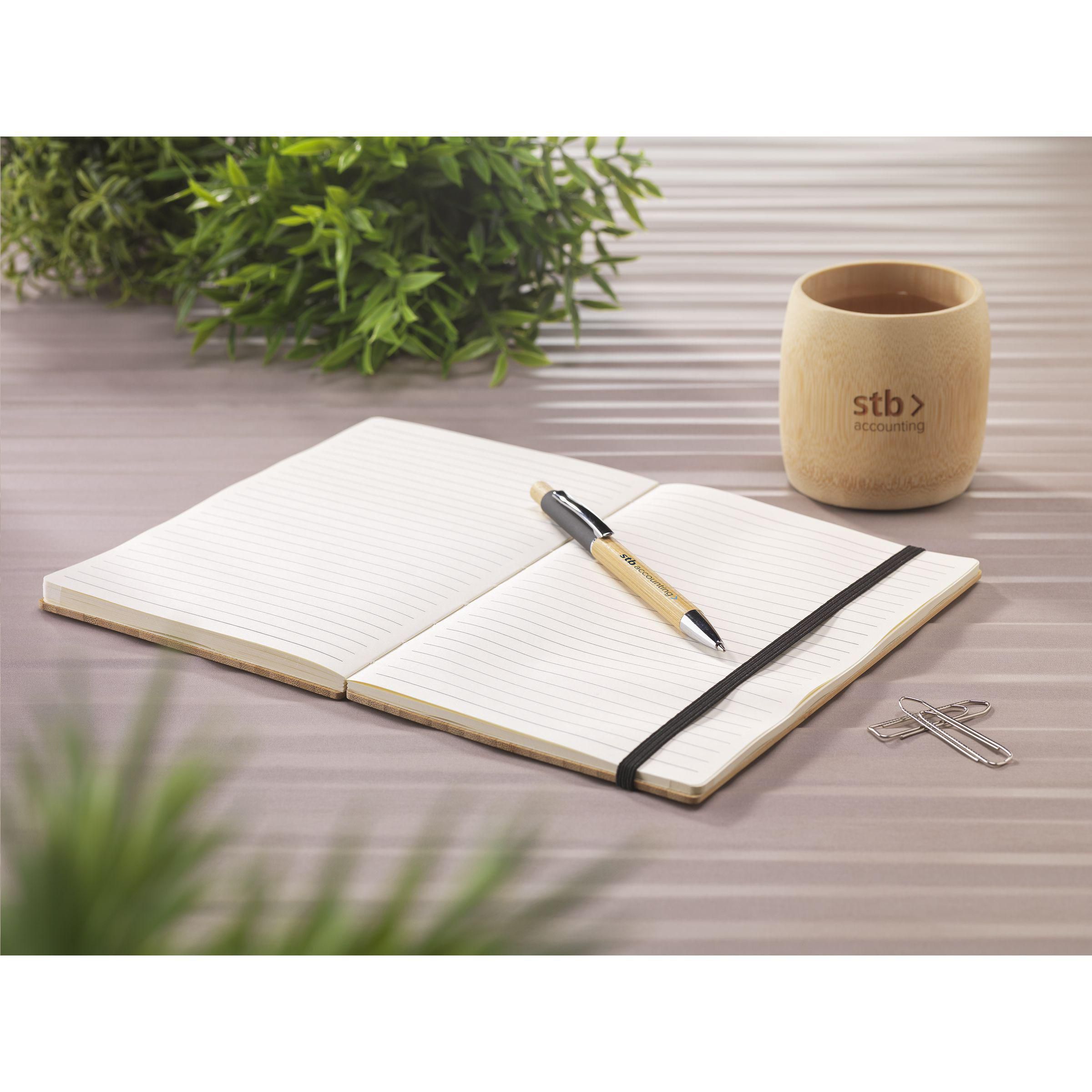 Vue 7 de Bamboo Journal Naked Spine Notebook A5 carnet de notes