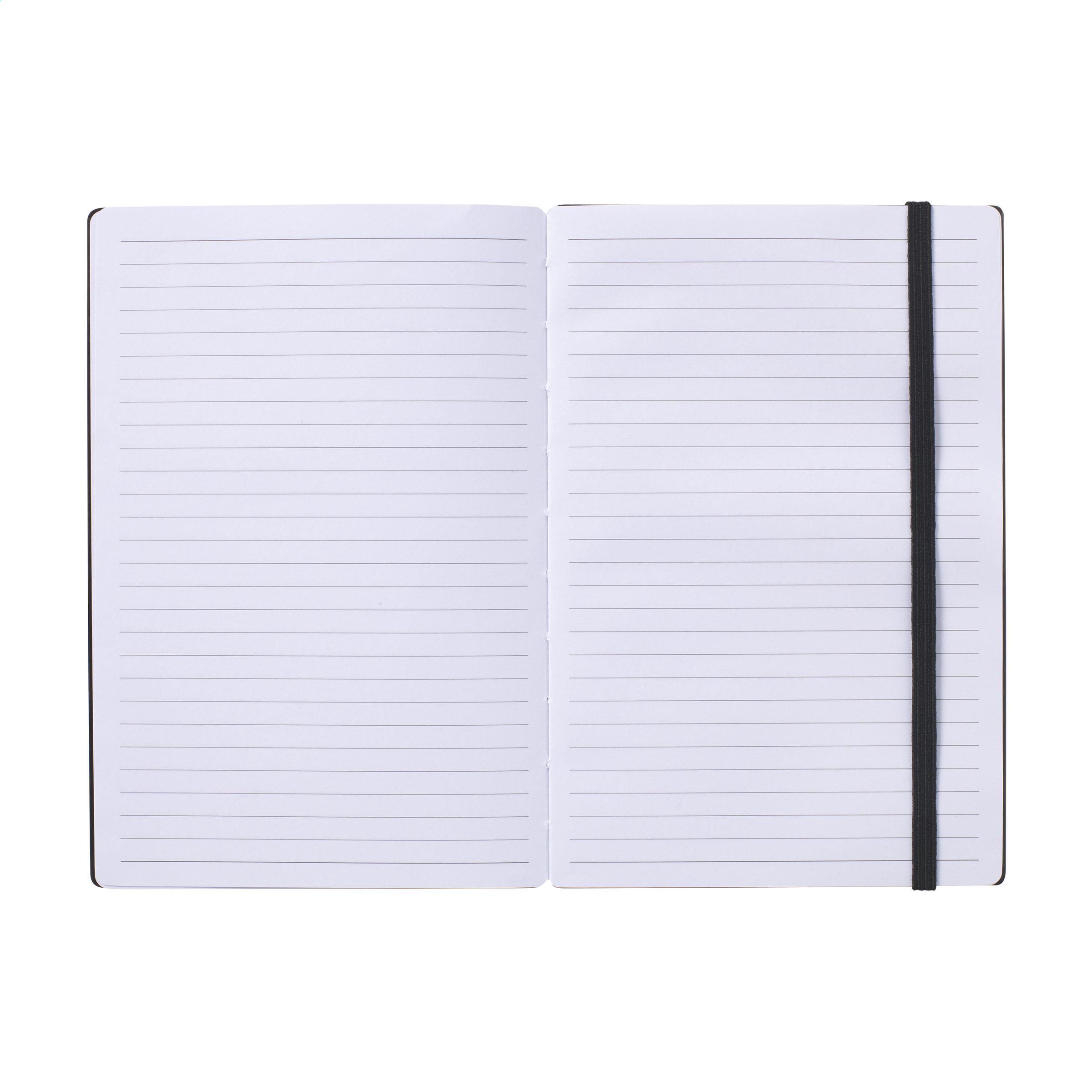 Vue 4 de Bamboo Journal Naked Spine Notebook Black A5 carnet de notes