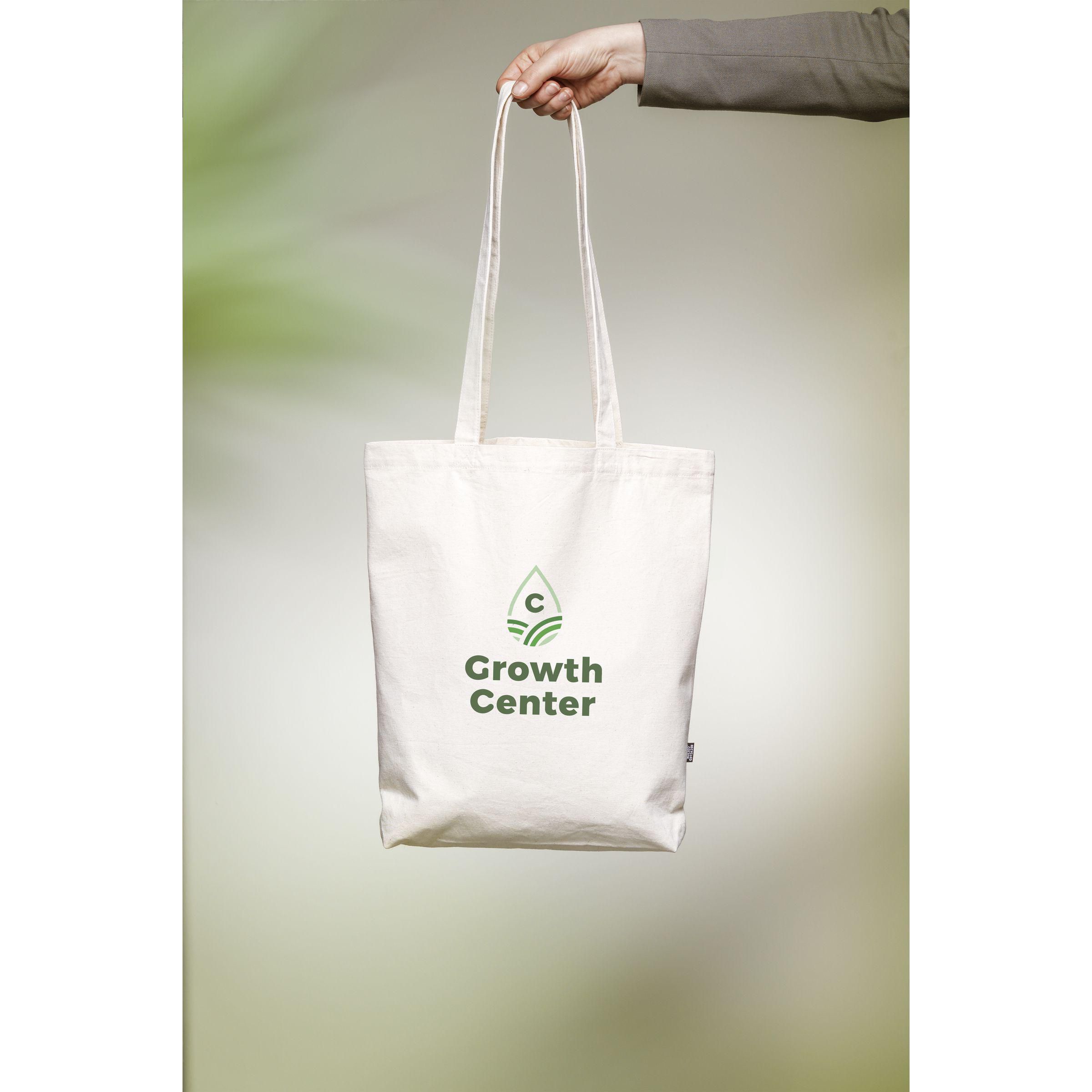 Vue 3 de GRS Recycled Canvas Bag Natural (260 g/m²)