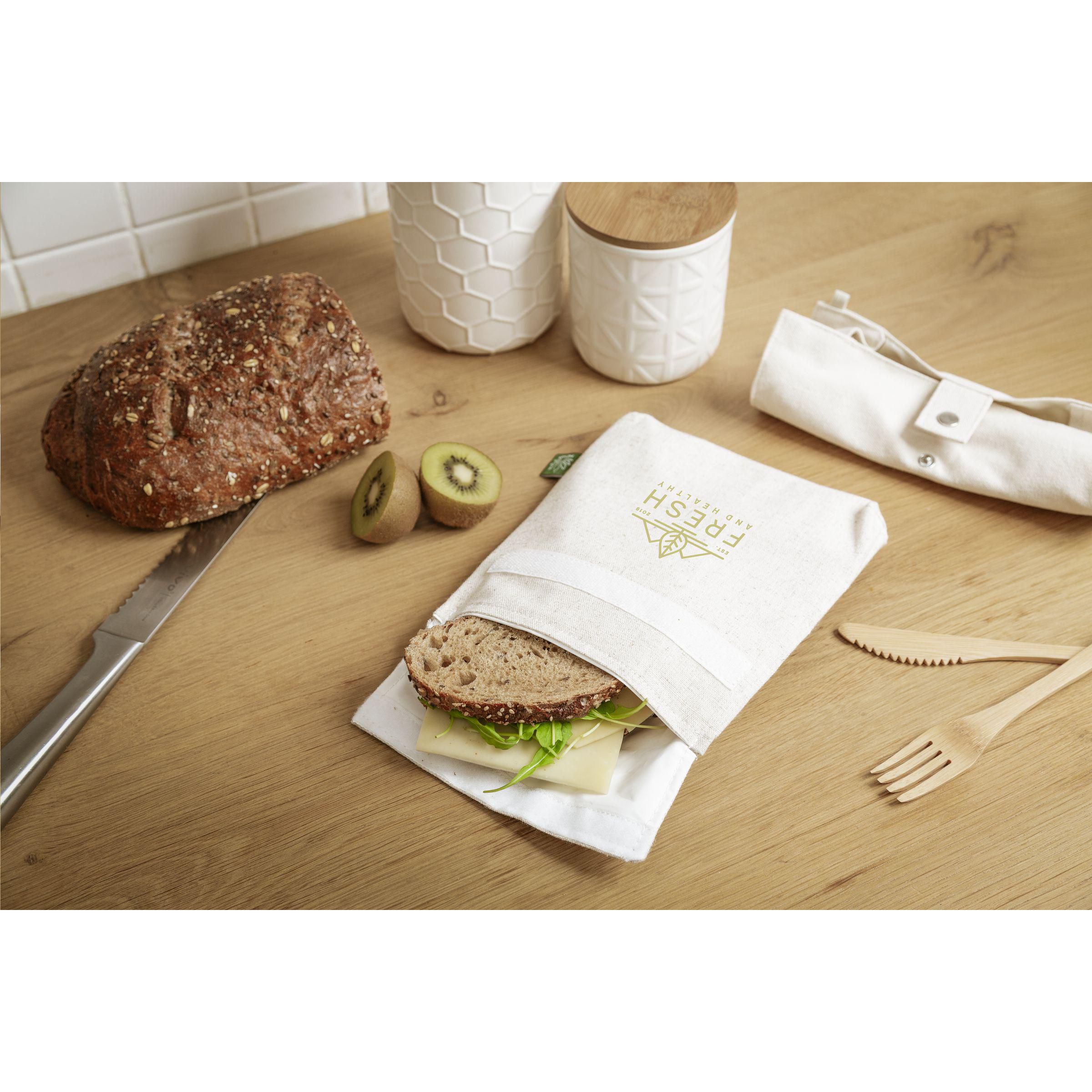 Vue 6 de Hemp FoodPouch pochette à sandwich