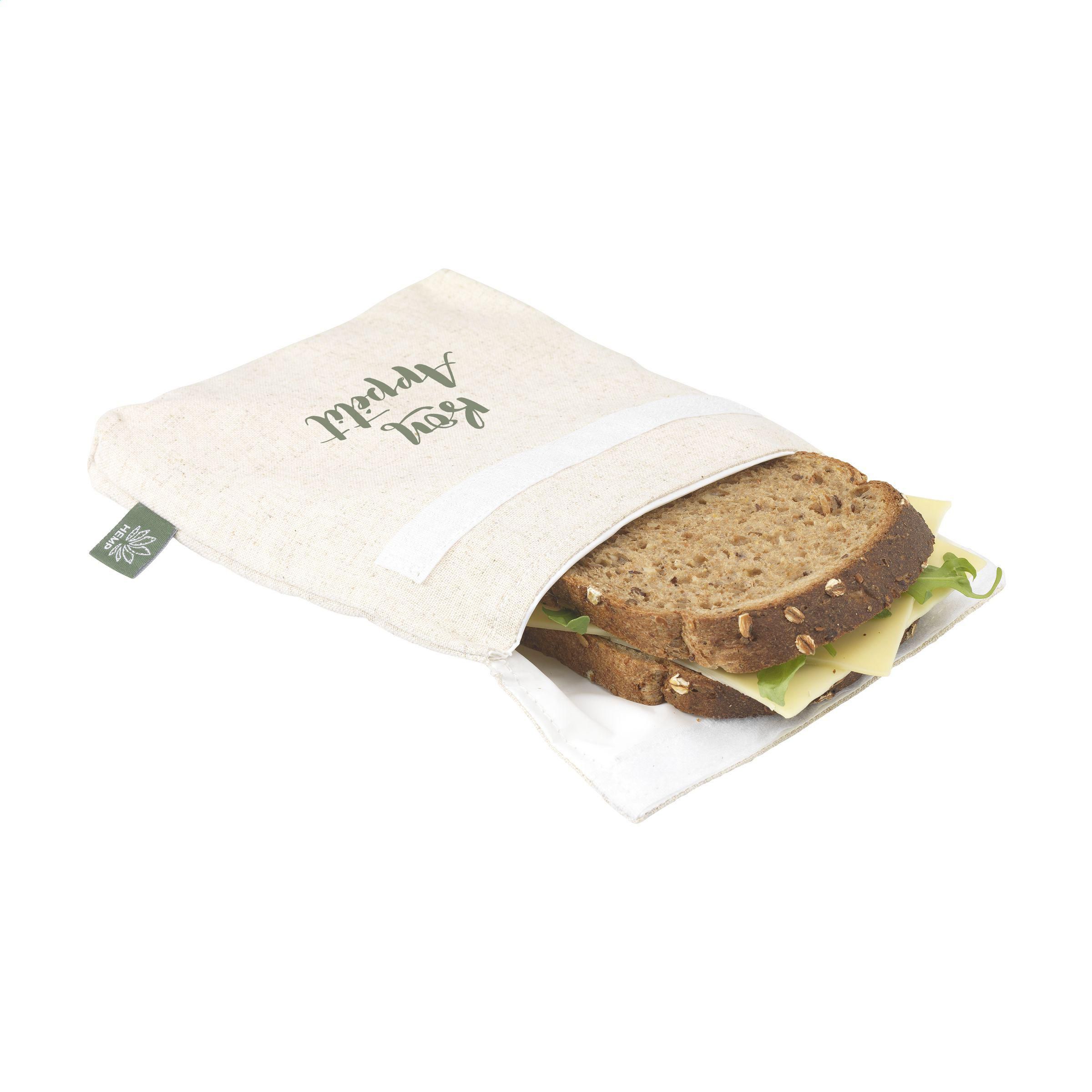 Vue 4 de Hemp FoodPouch pochette à sandwich