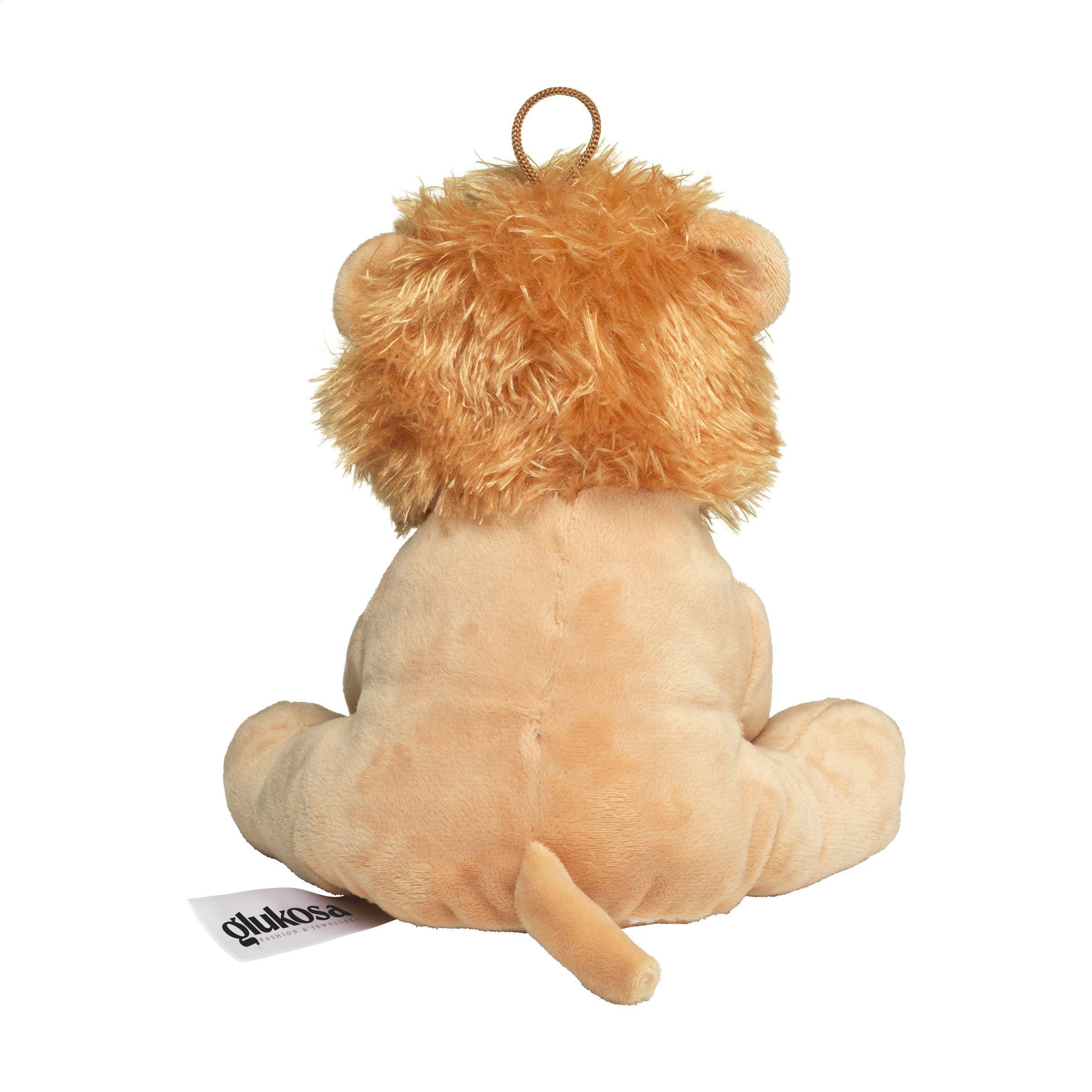Vue 2 de Louis lion en peluche