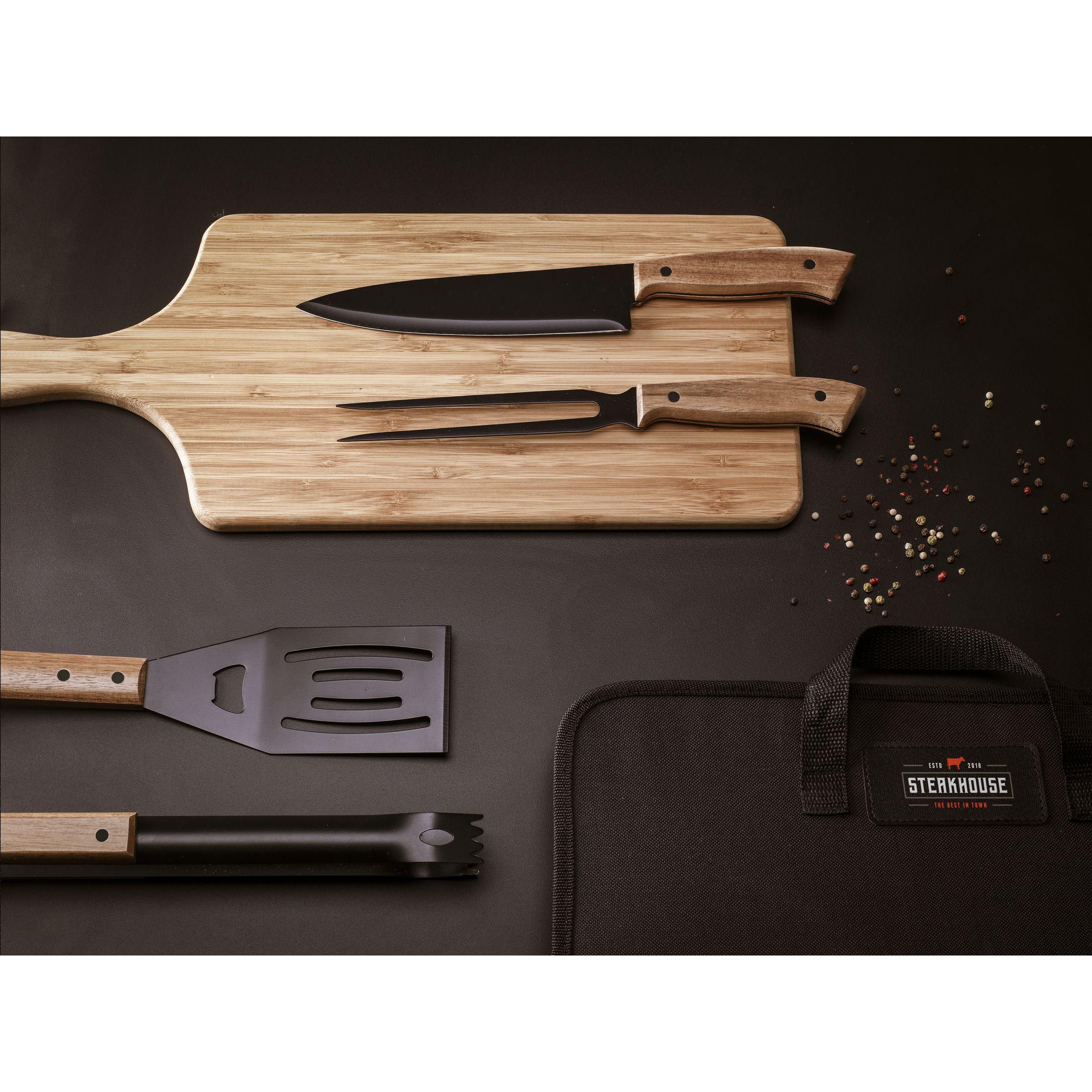 Vue 9 de Asado BBQ-Set ensemble de barbecue
