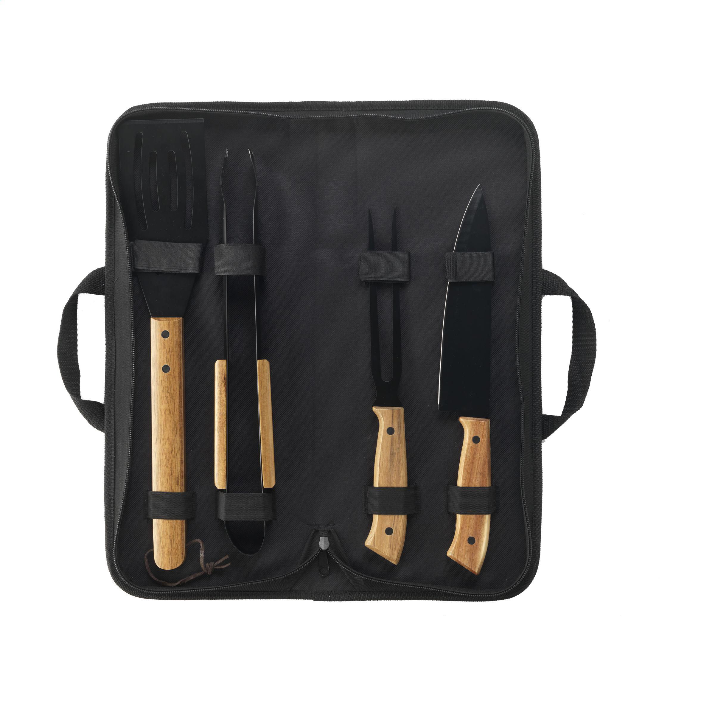 Vue 2 de Asado BBQ-Set ensemble de barbecue