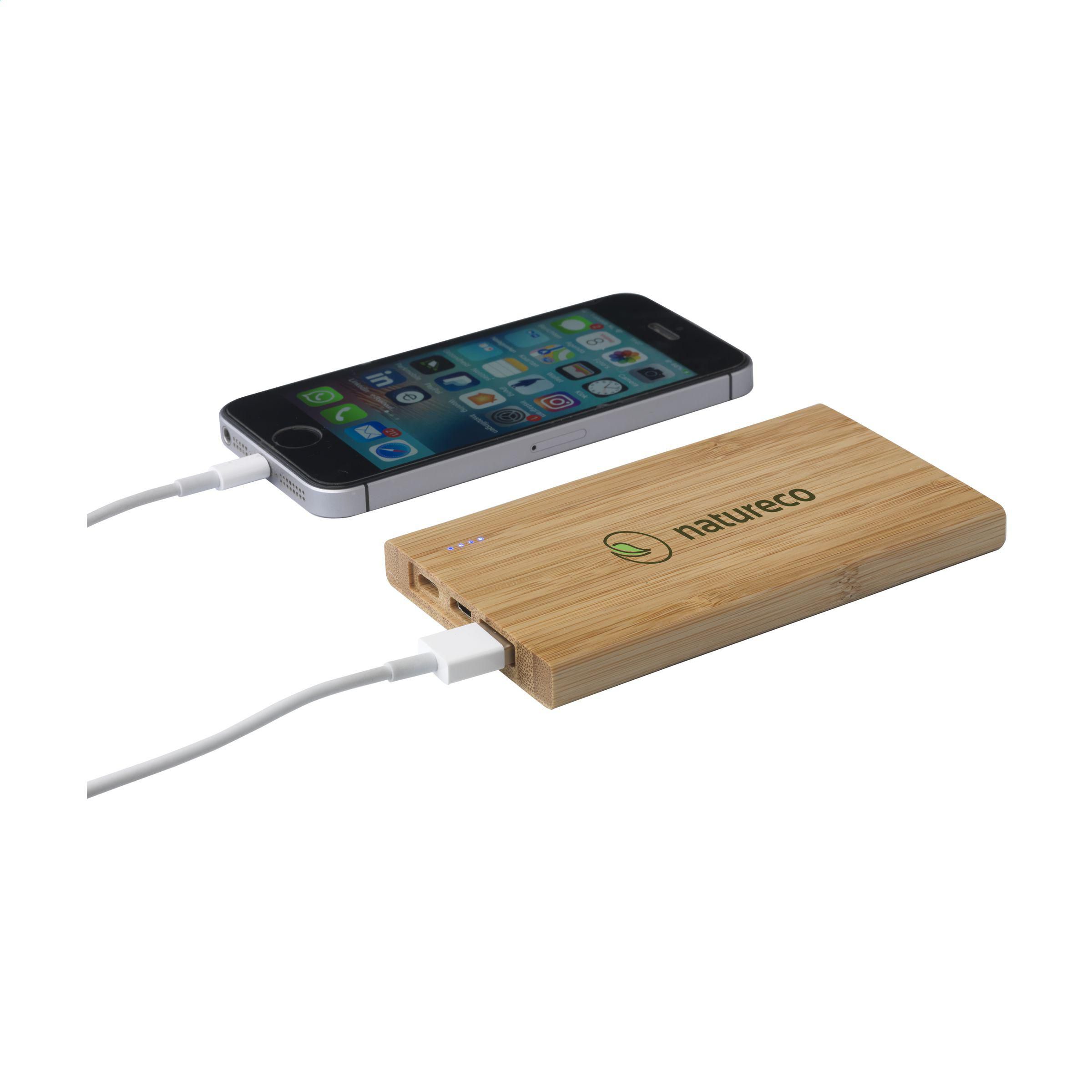 Vue 2 de Bamboo 4000 Powerbank chargeur externe