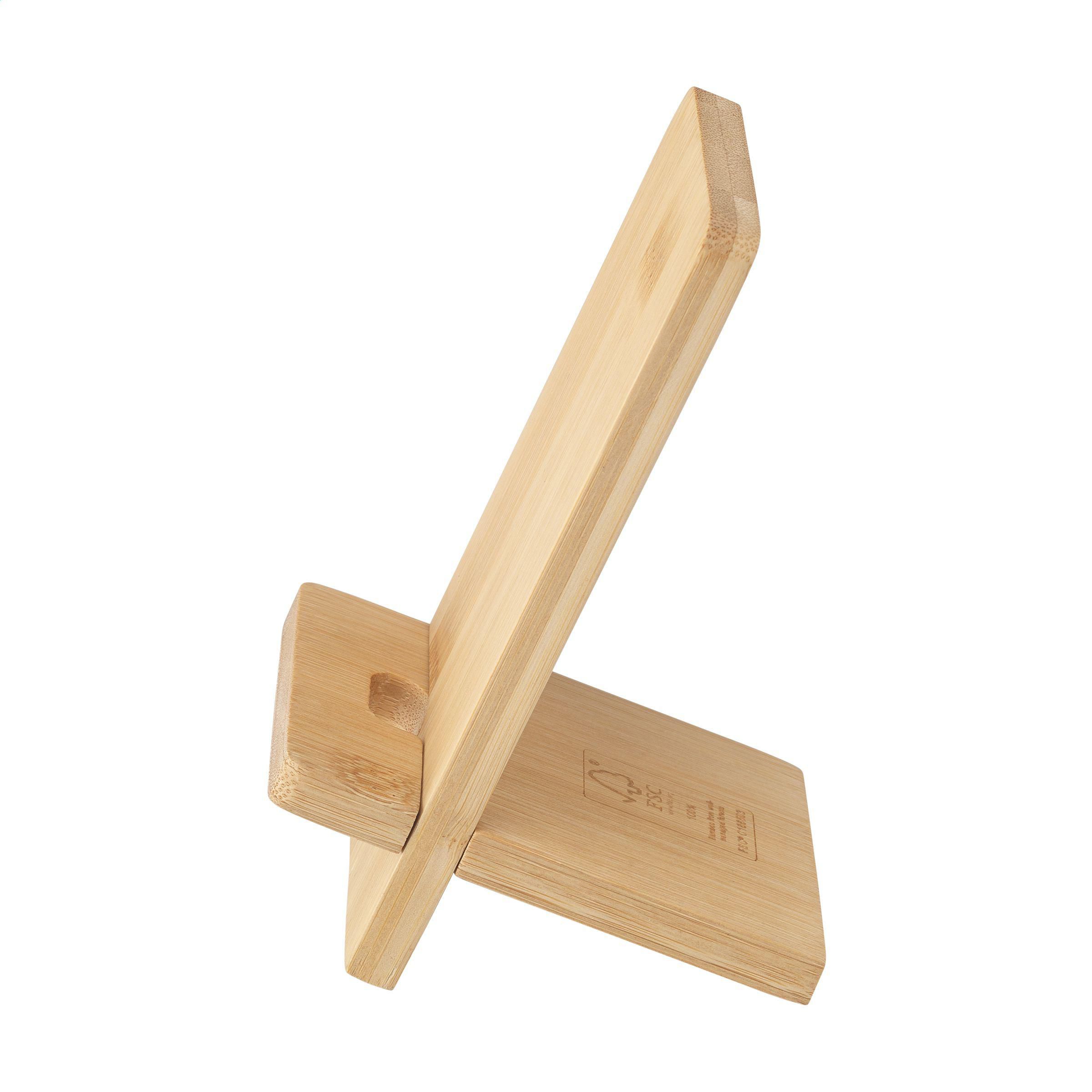 Vue 3 de Miyo Bamboo Phone Stand support de téléphone
