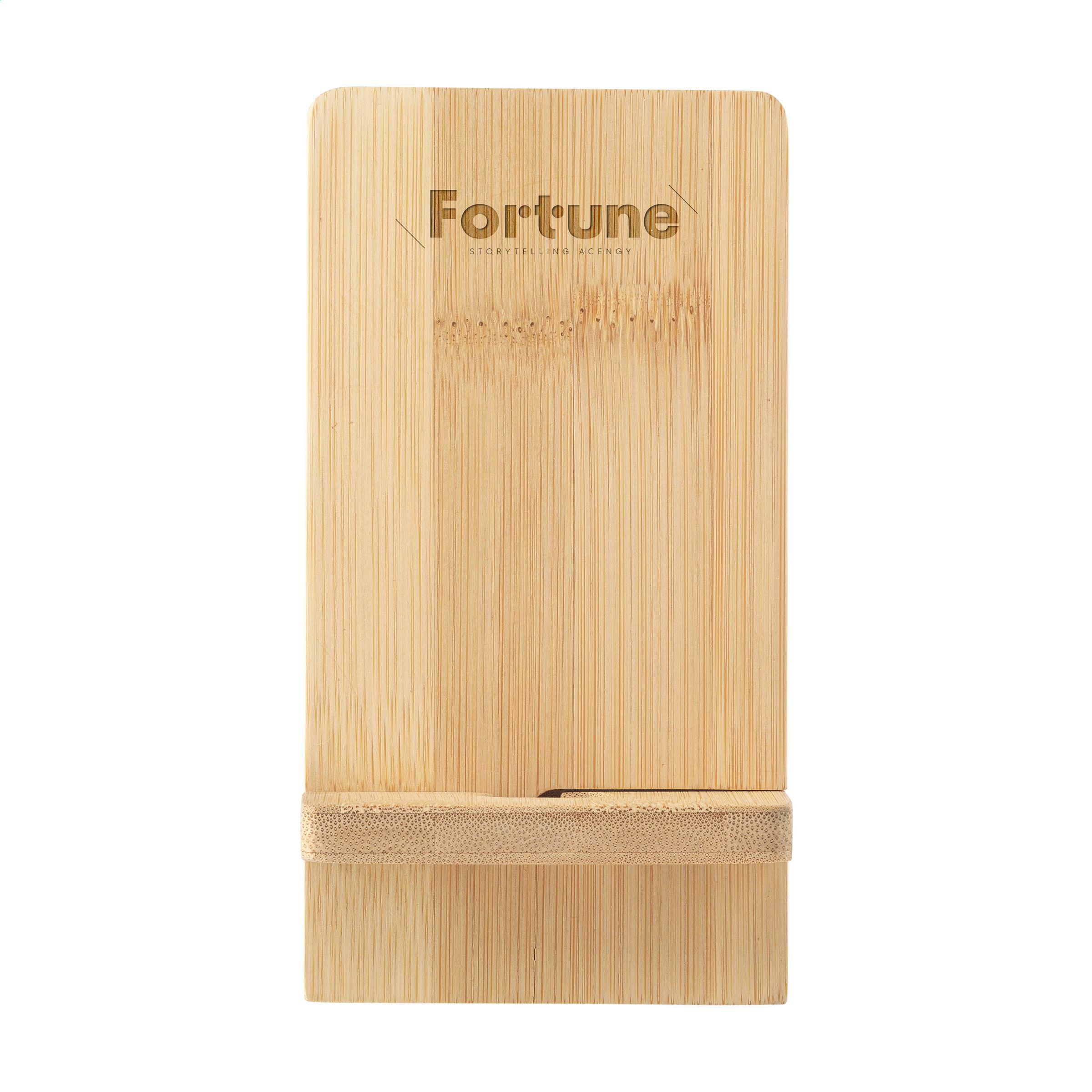 Vue 4 de Miyo Bamboo Phone Stand support de téléphone