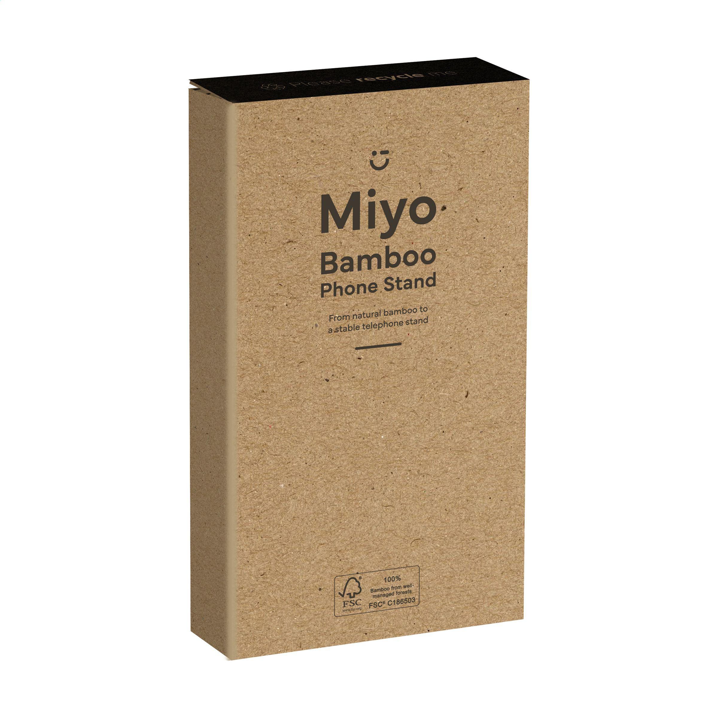 Vue 7 de Miyo Bamboo Phone Stand support de téléphone