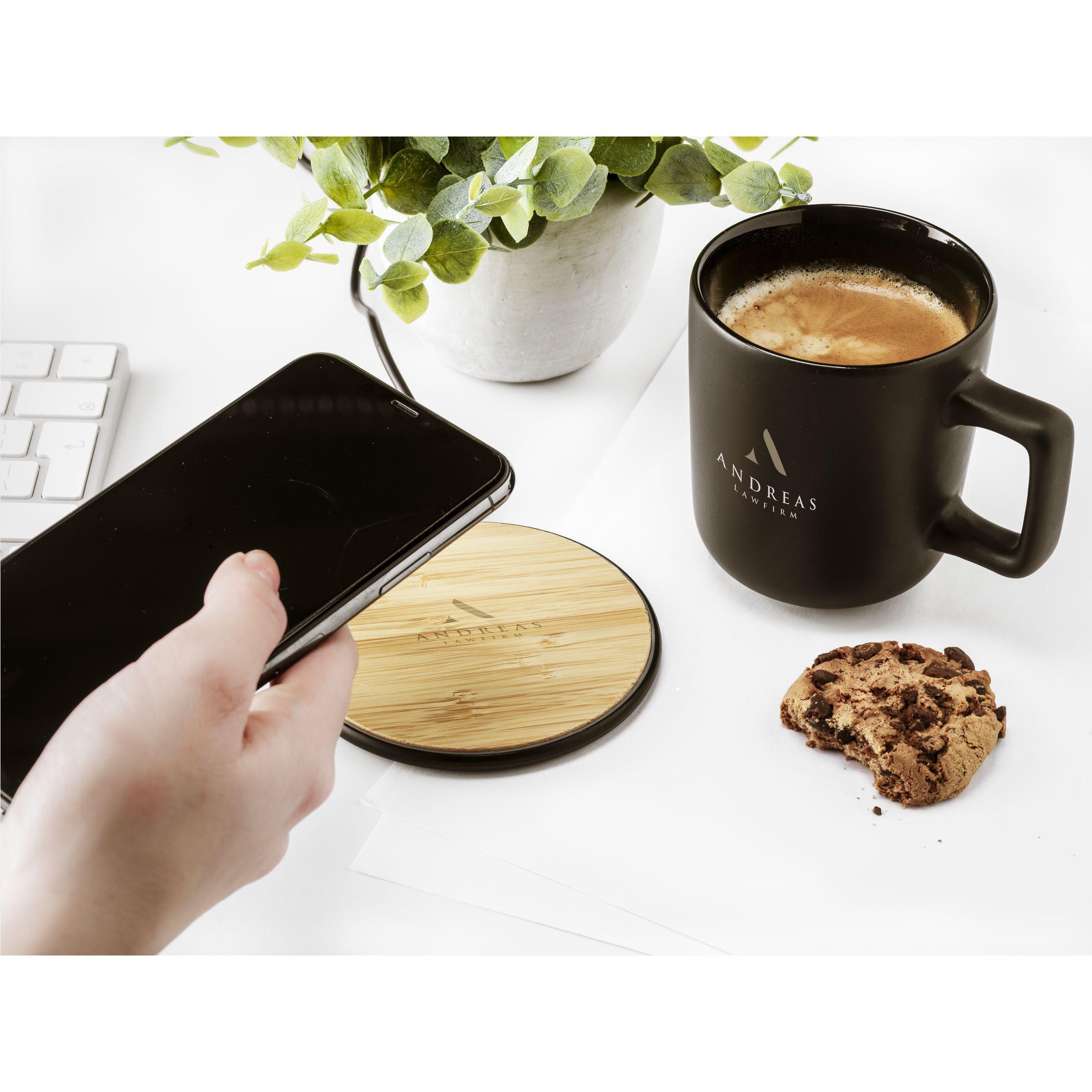 Vue 12 de Bamboo 10W Wireless Charger chargeur rapide