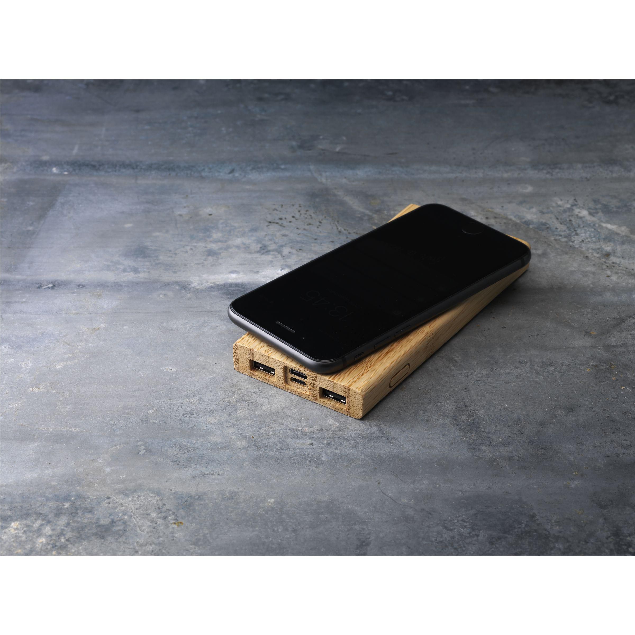 Vue 9 de Bamboo 8000 Wireless Powerbank chargeur sans fil