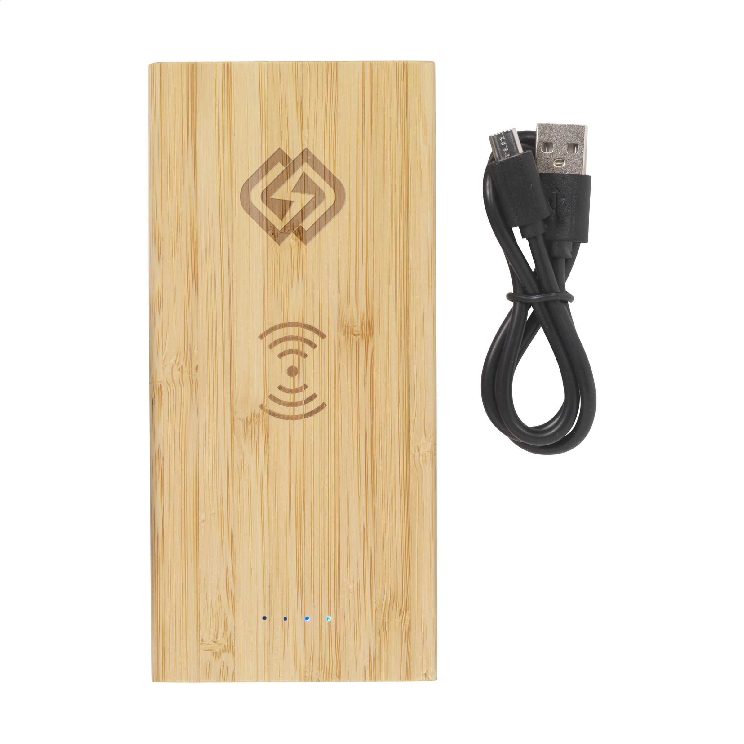 Vue 3 de Bamboo 8000 Wireless Powerbank chargeur sans fil
