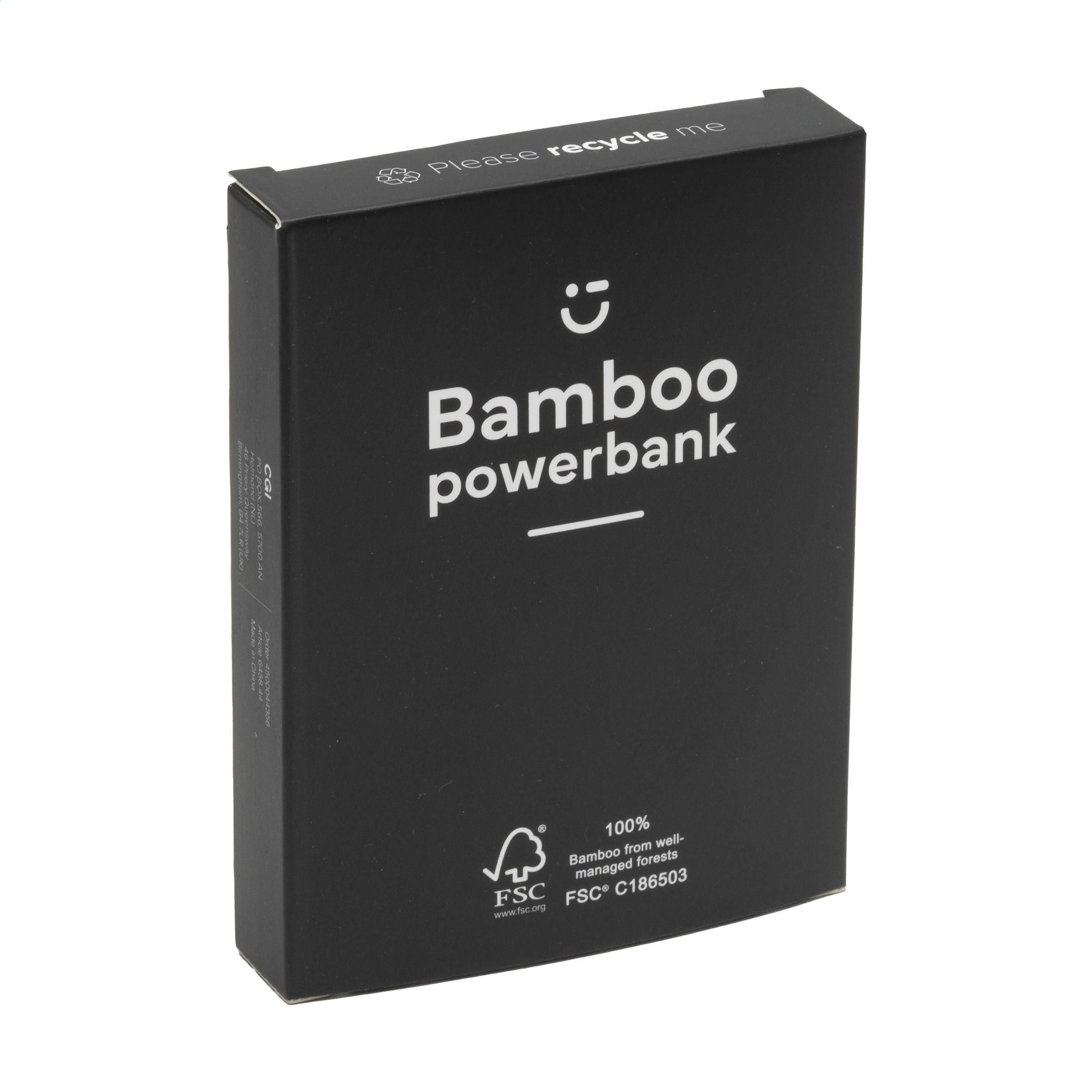 Vue 6 de Bamboo 4000 Powerbank chargeur externe