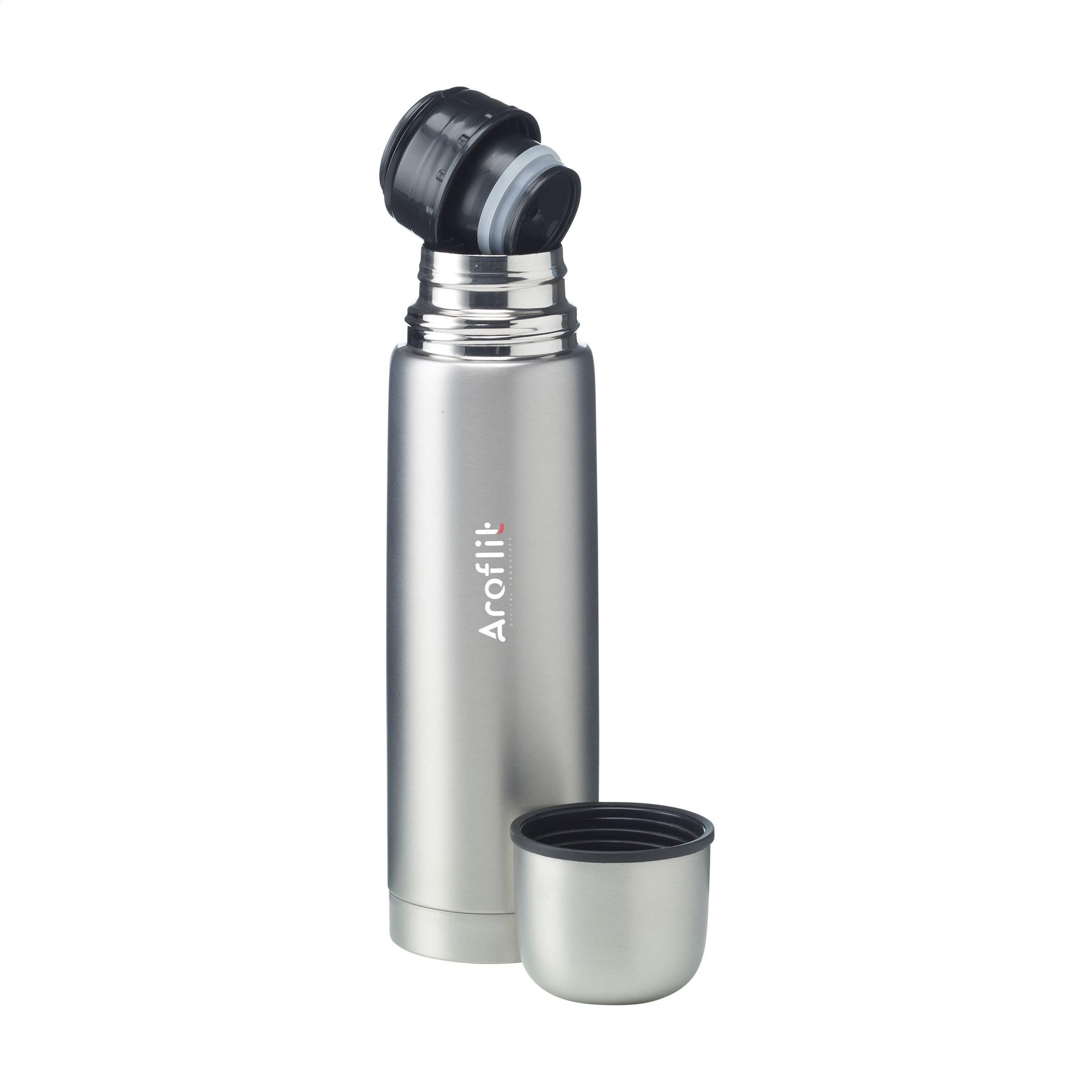 Vue 2 de Frosted Bottle RCS Recycled Steel 500 ml bouteille