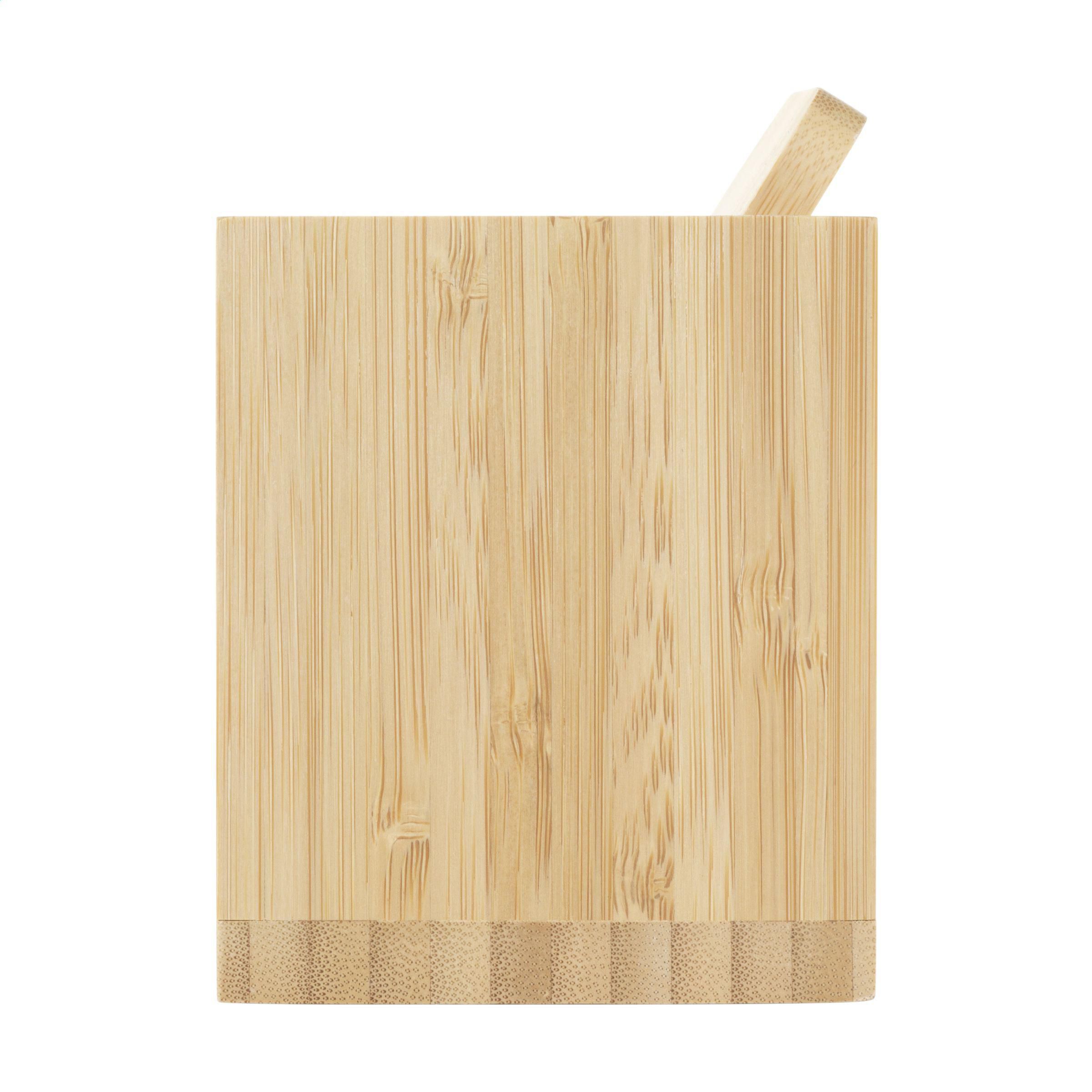Vue 8 de Bamboo Boss 15W support de charge/porte-stylo