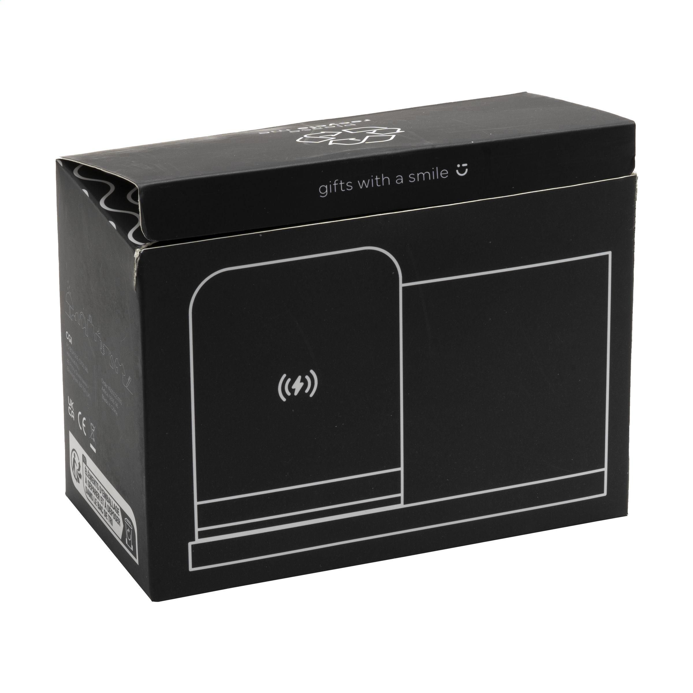 Vue 10 de Bamboo Boss 15W support de charge/porte-stylo