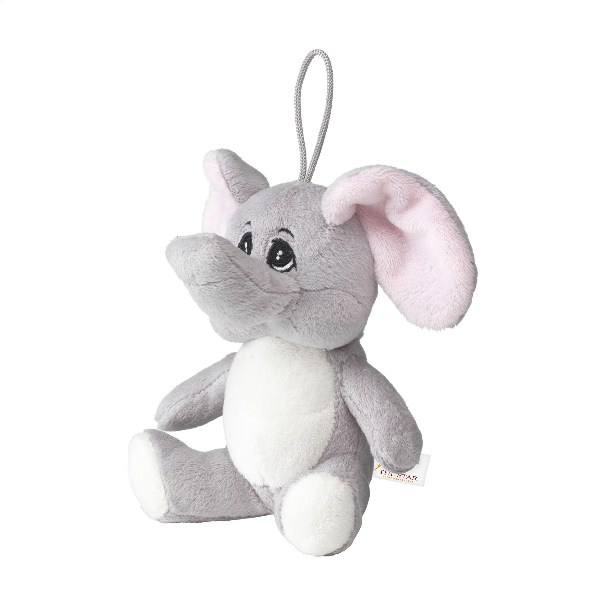 Vue 2 de Animal Friend éléphant en peluche