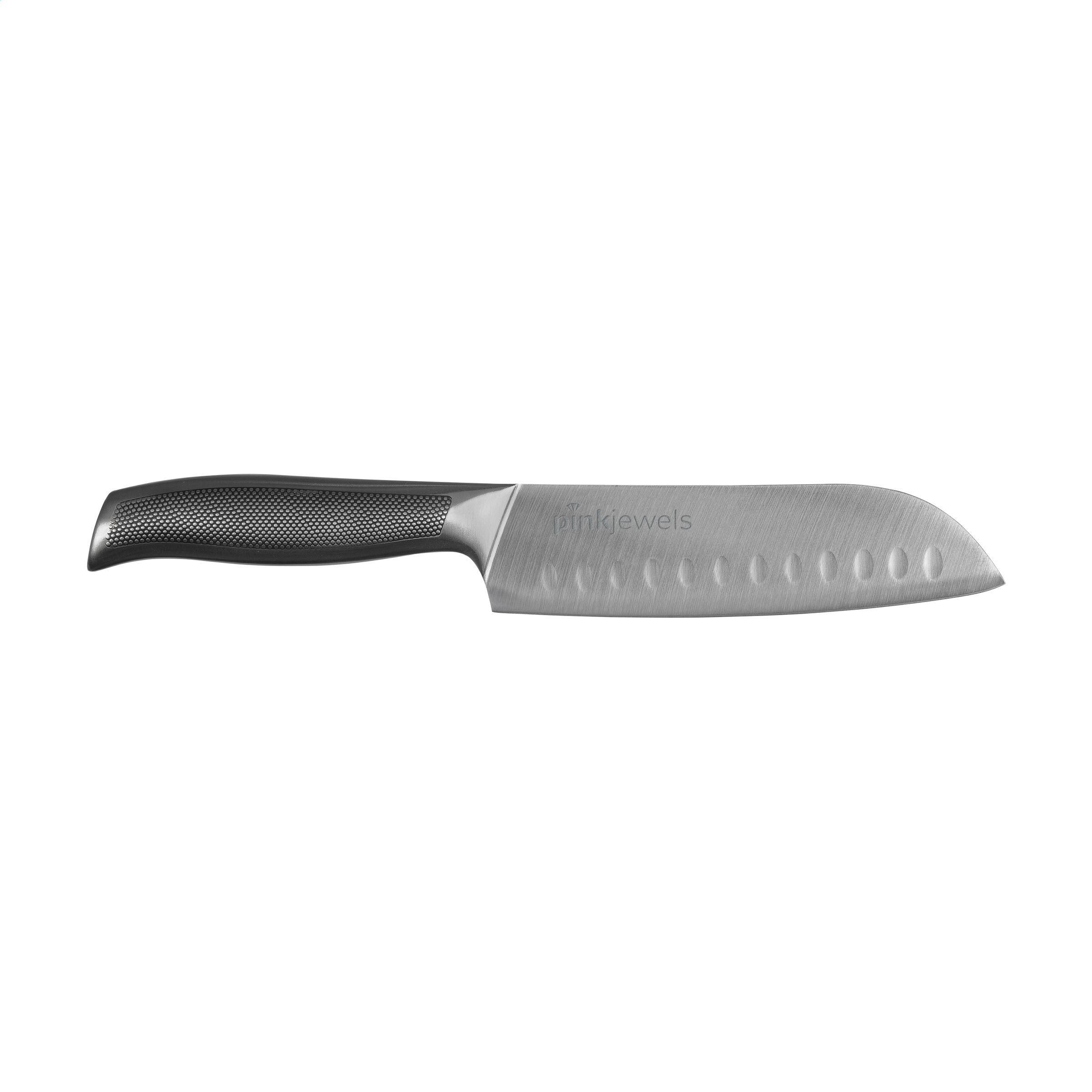 Vue 2 de Diamant Sabatier Riyouri couteau santoku