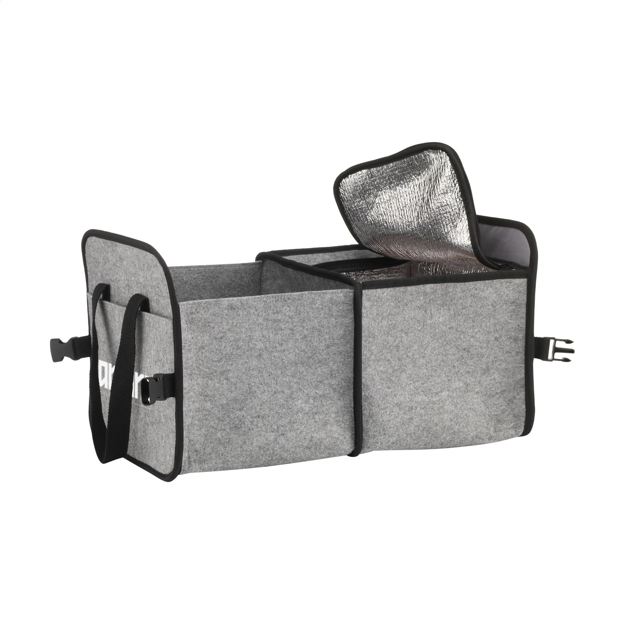 Vue 2 de Trunk GRS RPET Felt Organizer Cooler sac de rangement