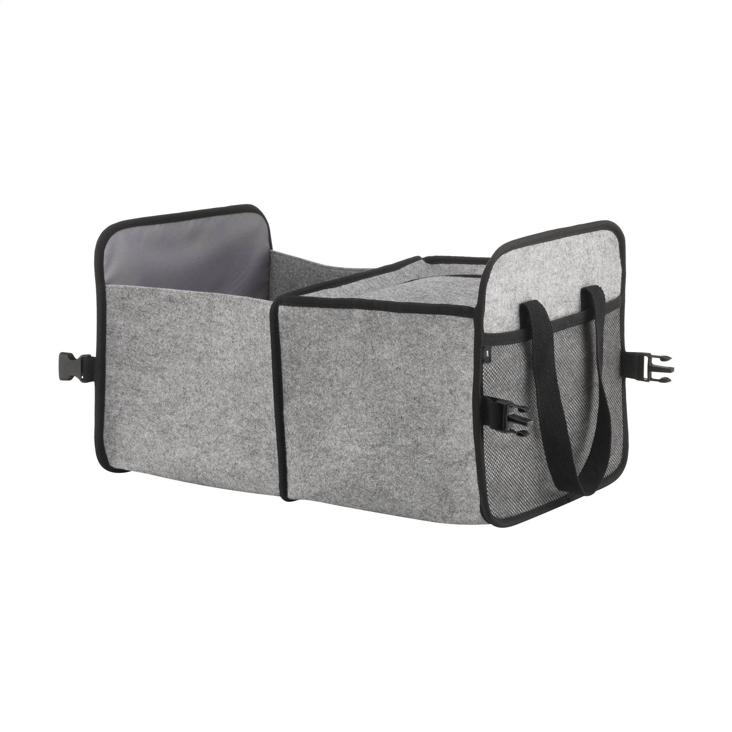 Vue 3 de Trunk GRS RPET Felt Organizer Cooler sac de rangement