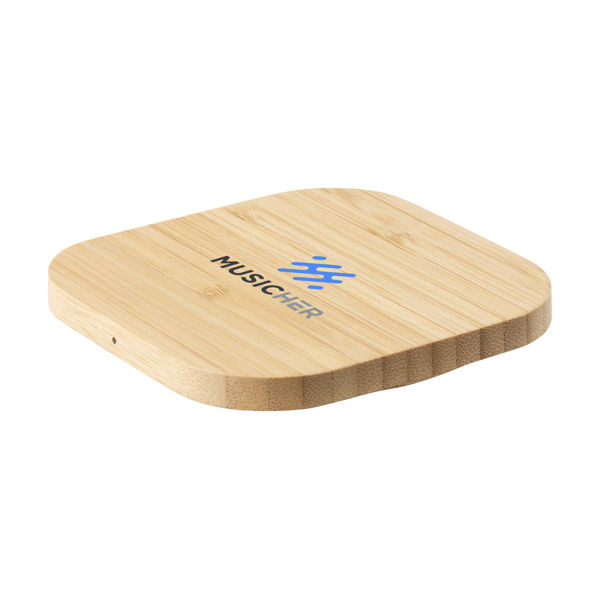 Vue 2 de Bamboo Wireless Charger 15W chargeur sans fil