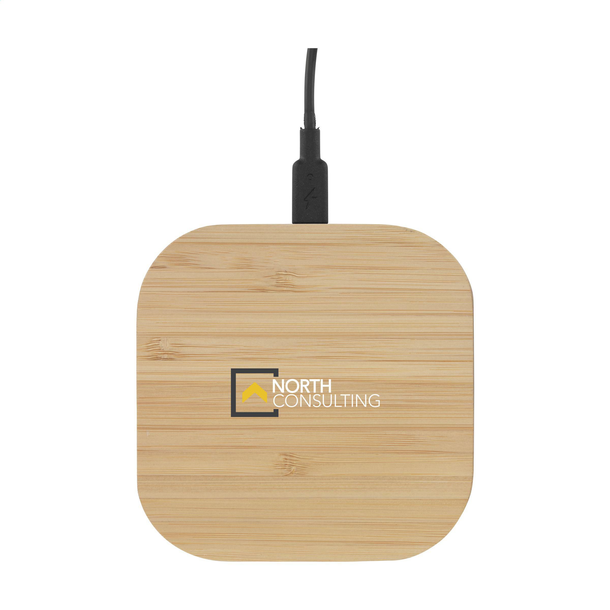 Vue 4 de Bamboo Wireless Charger 15W chargeur sans fil