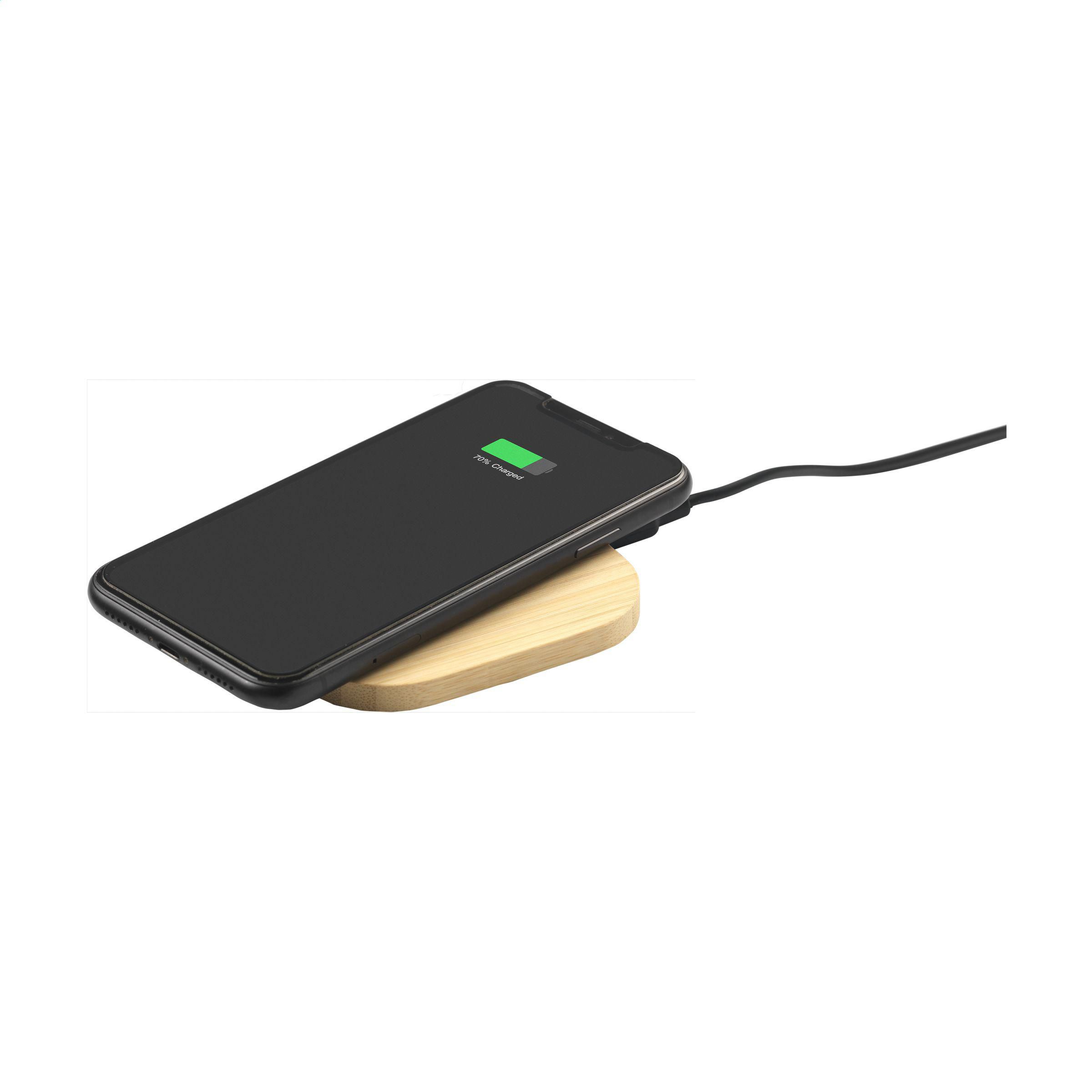 Vue 5 de Bamboo Wireless Charger 15W chargeur sans fil
