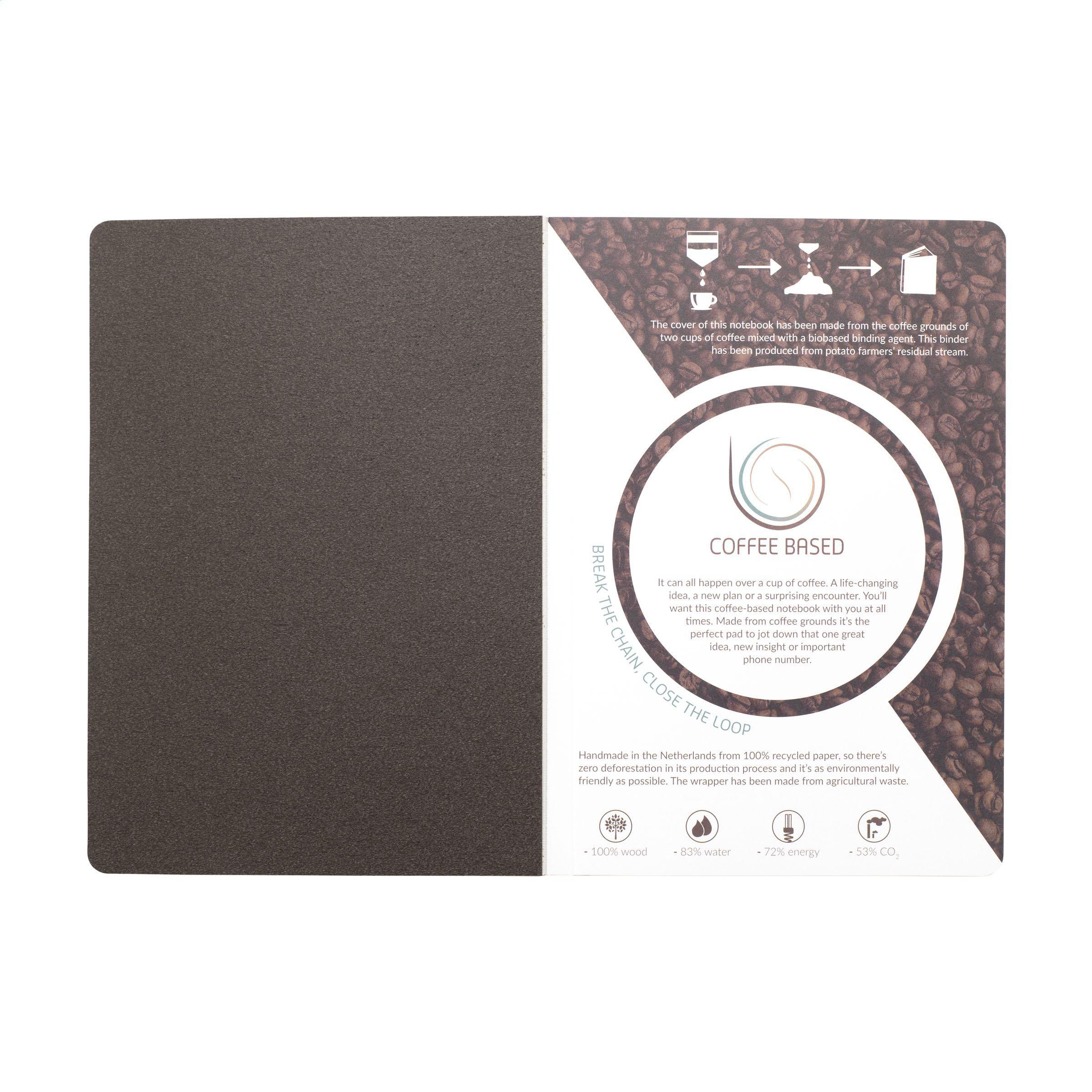 Vue 5 de Coffee Notebook A5 carnet de notes