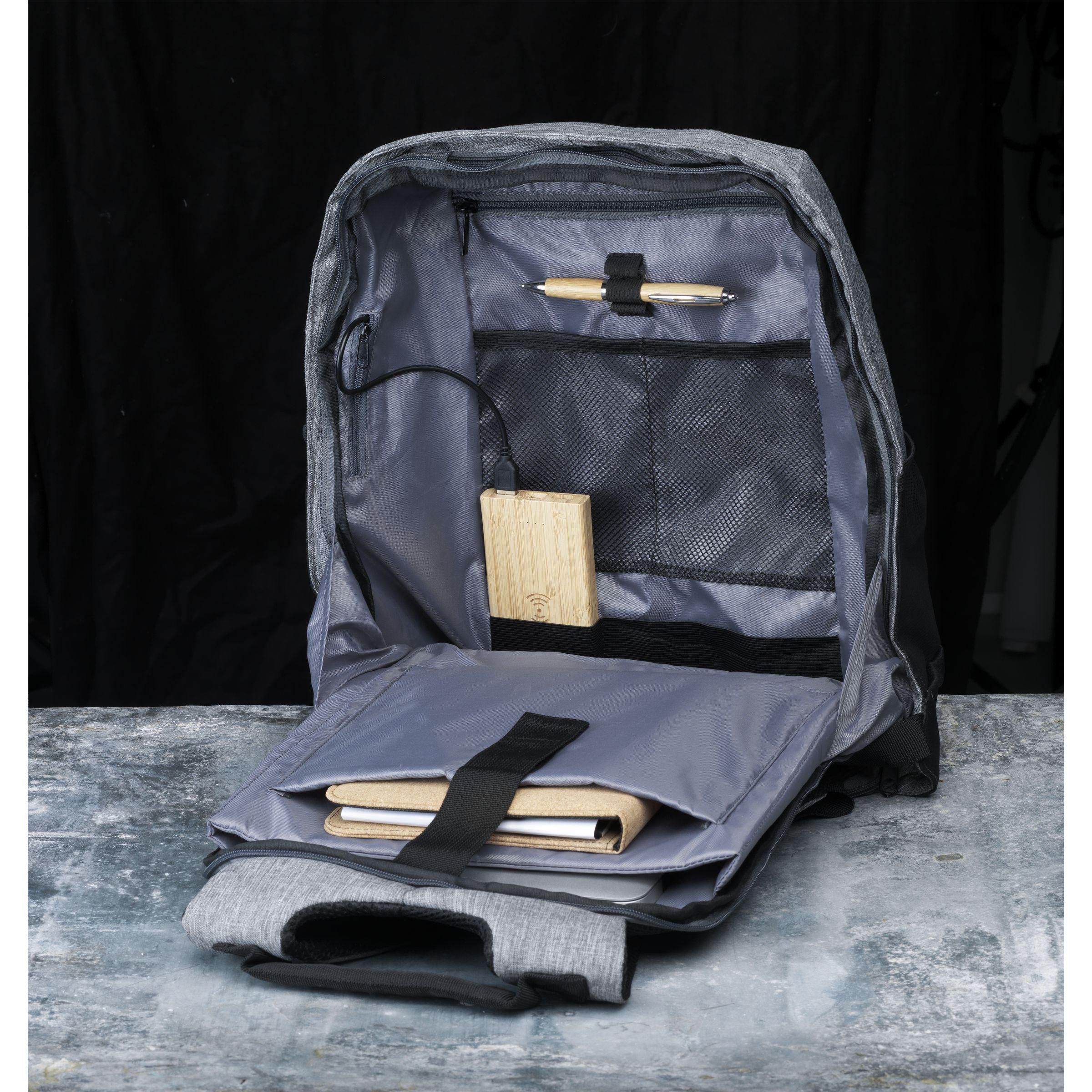 Vue 6 de Jayden RFID Anti-Theft sac à dos