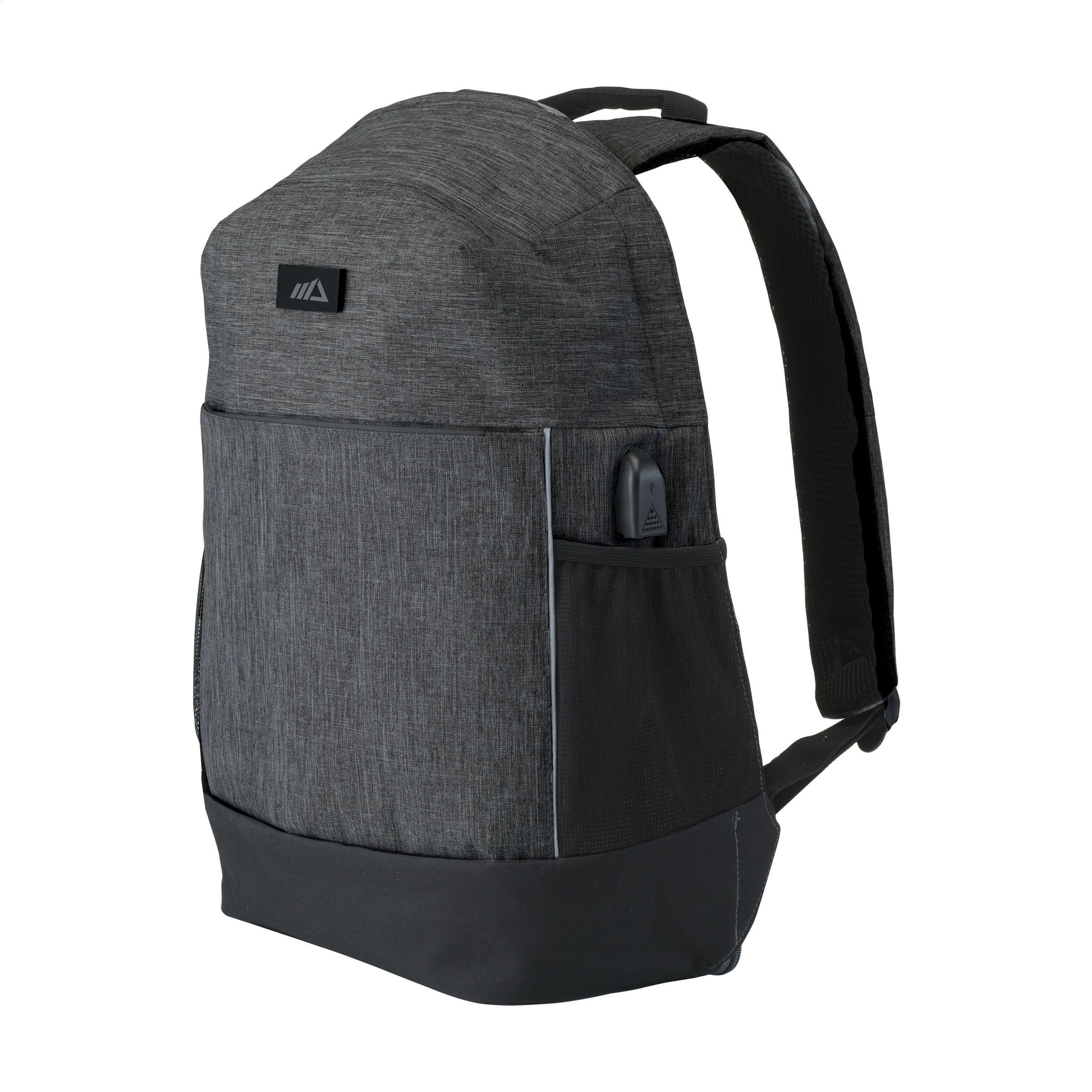 Vue 2 de Jayden RFID Anti-Theft sac à dos