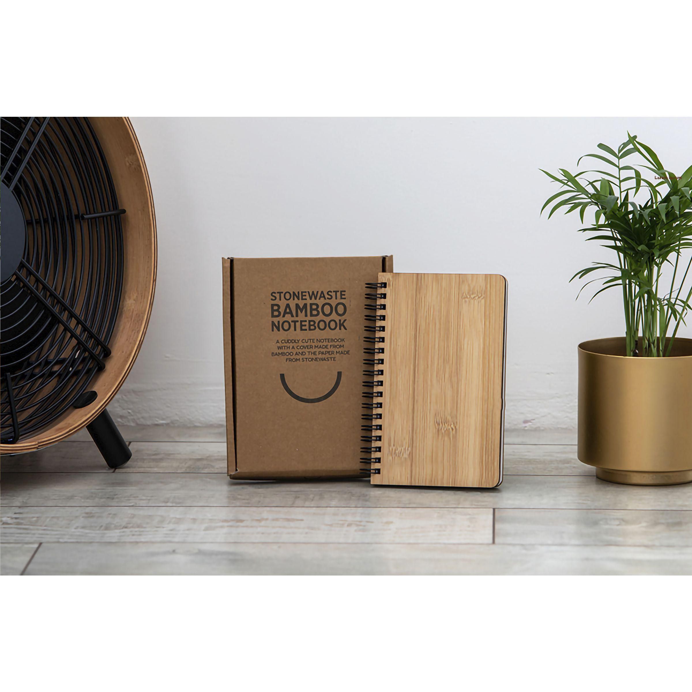 Vue 5 de Notebook made from Stonewaste-Bamboo A6 carnet de notes