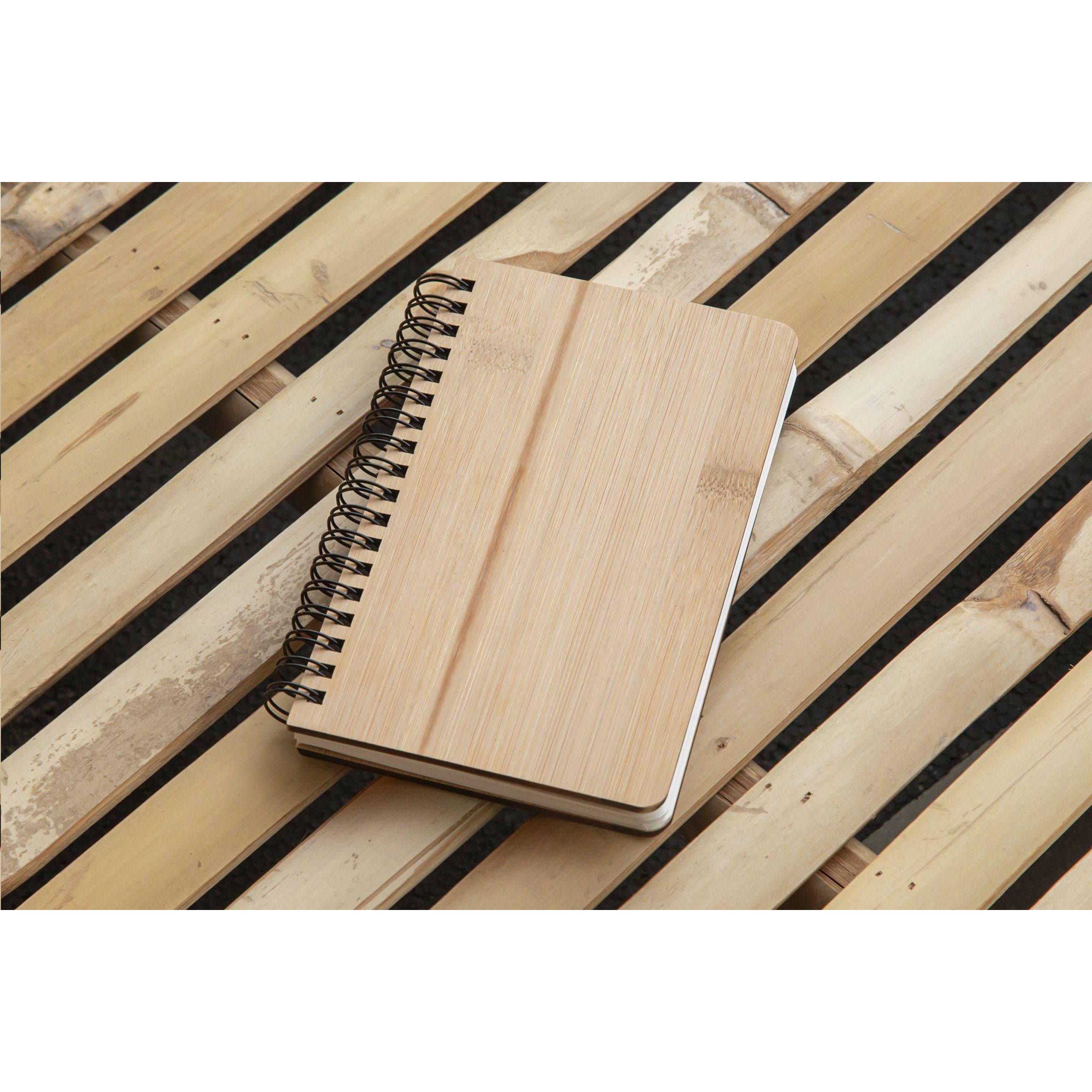 Vue 6 de Notebook made from Stonewaste-Bamboo A6 carnet de notes