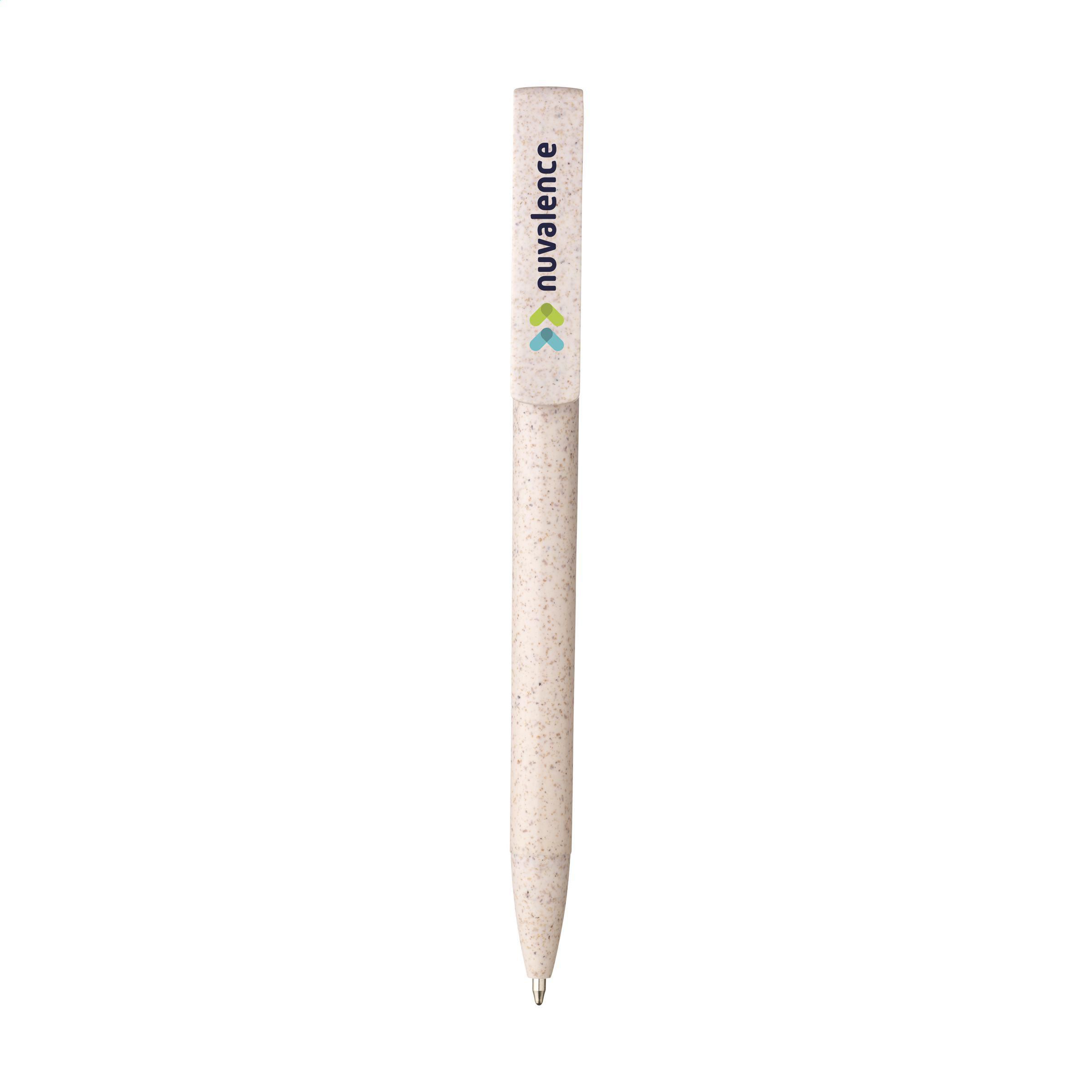 Vue 3 de Handy Pen Wheatstraw stylo en paille de blé