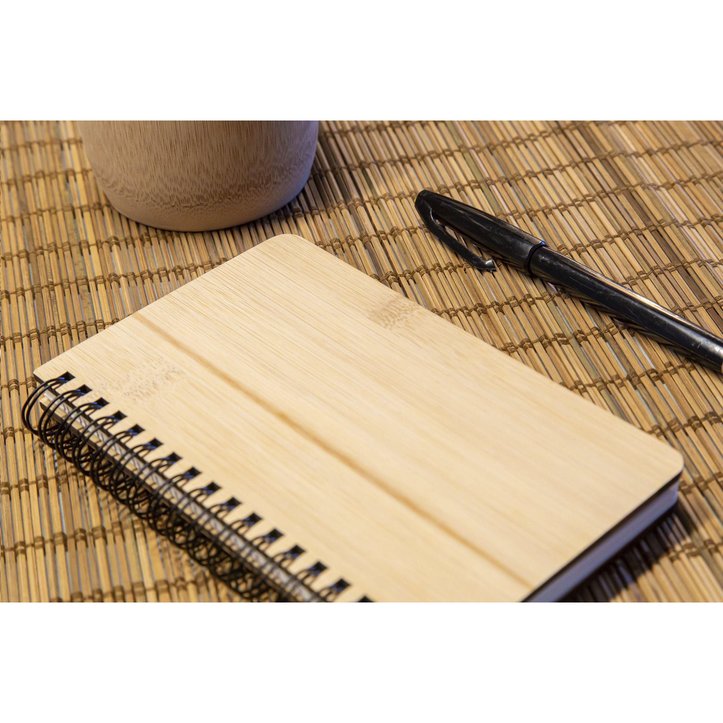 Vue 7 de Notebook made from Stonewaste-Bamboo A6 carnet de notes