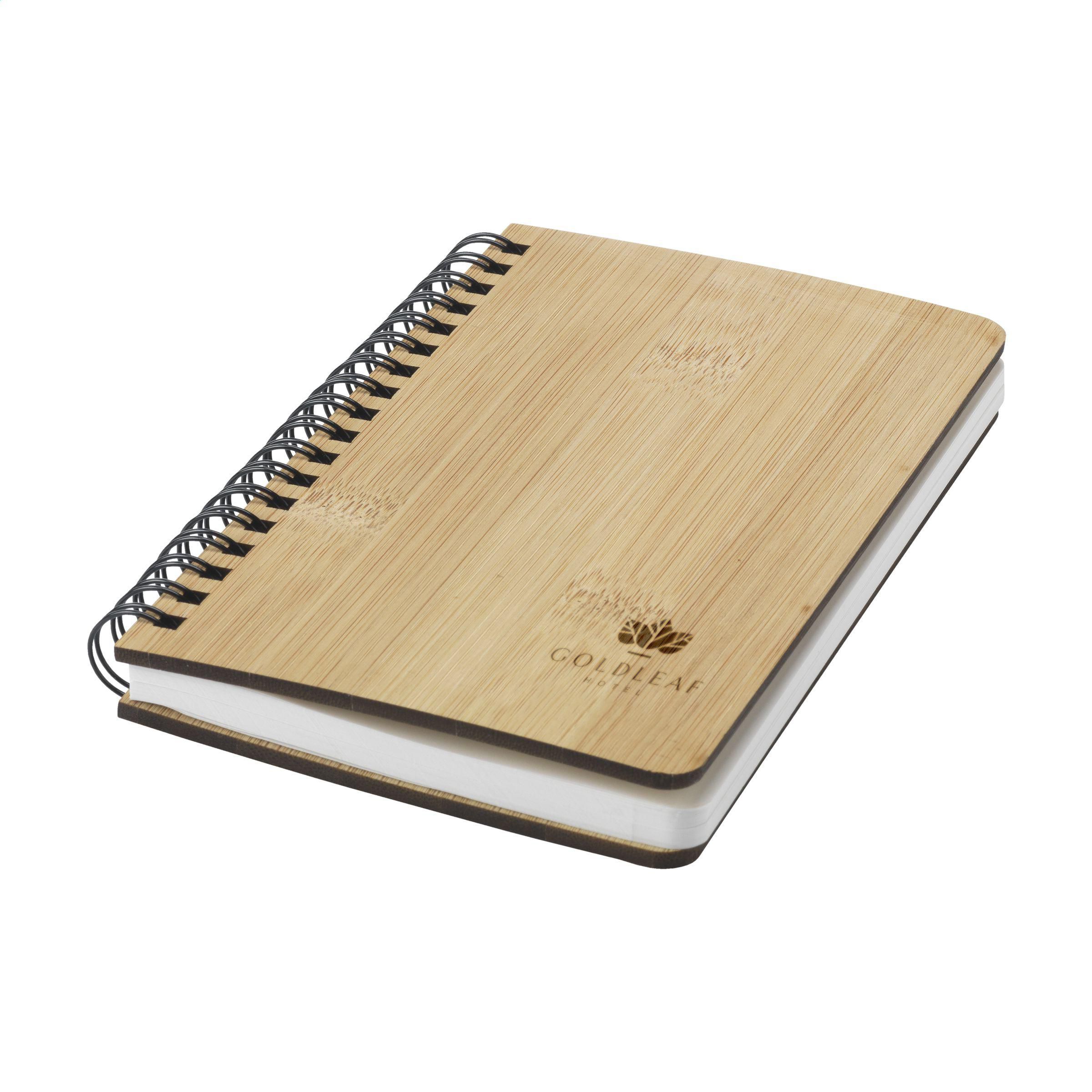 Vue 3 de Notebook made from Stonewaste-Bamboo A6 carnet de notes