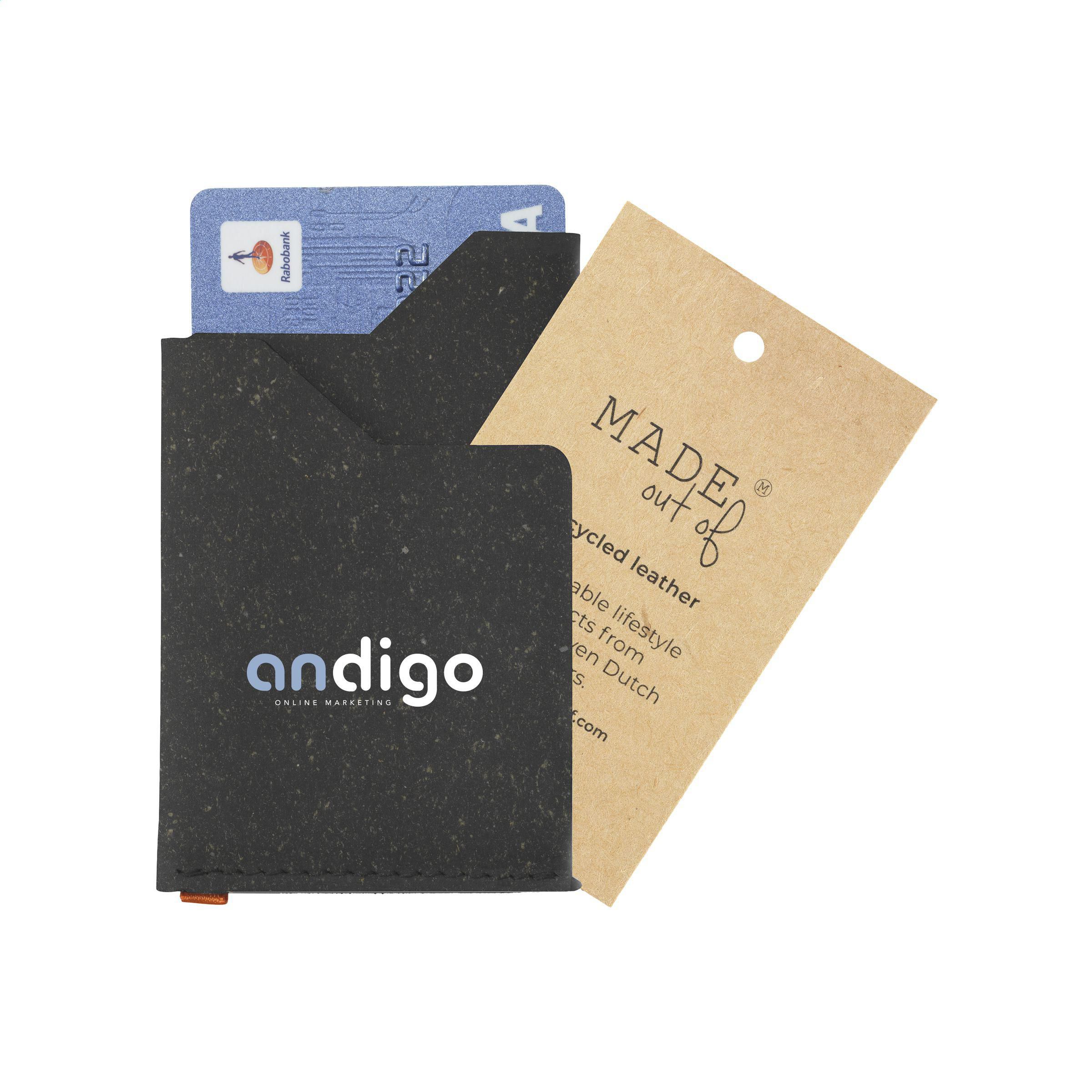 Vue 3 de Recycled Leather Cardholder porte-cartes