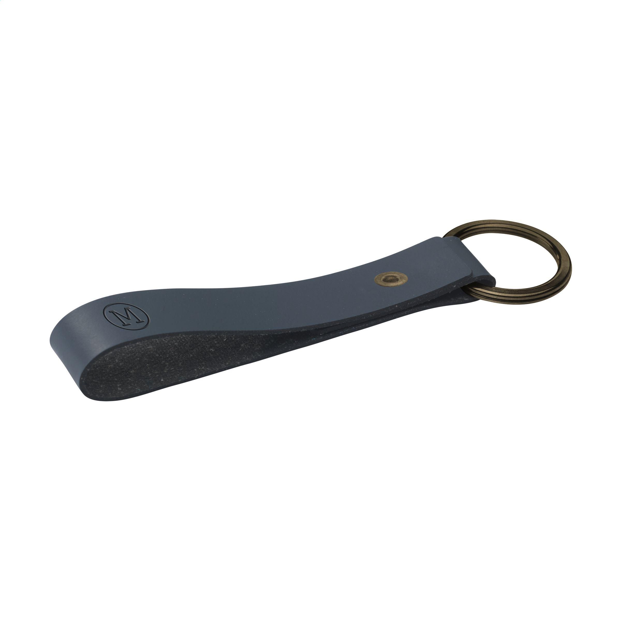 Vue 2 de Recycled Leather Keyring porte-clés