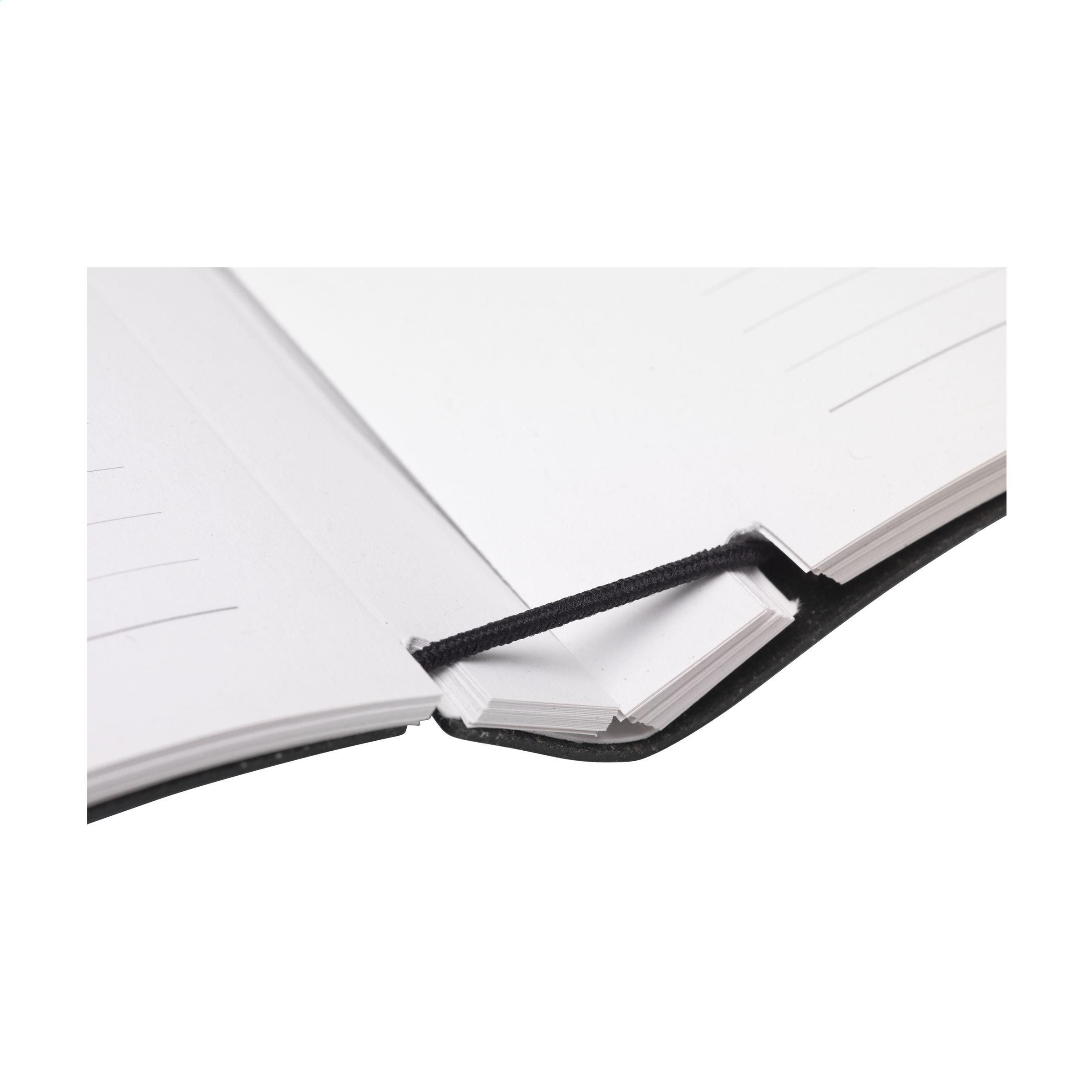 Vue 4 de Recycled Leather Refillable Notebook A5 carnet de notes