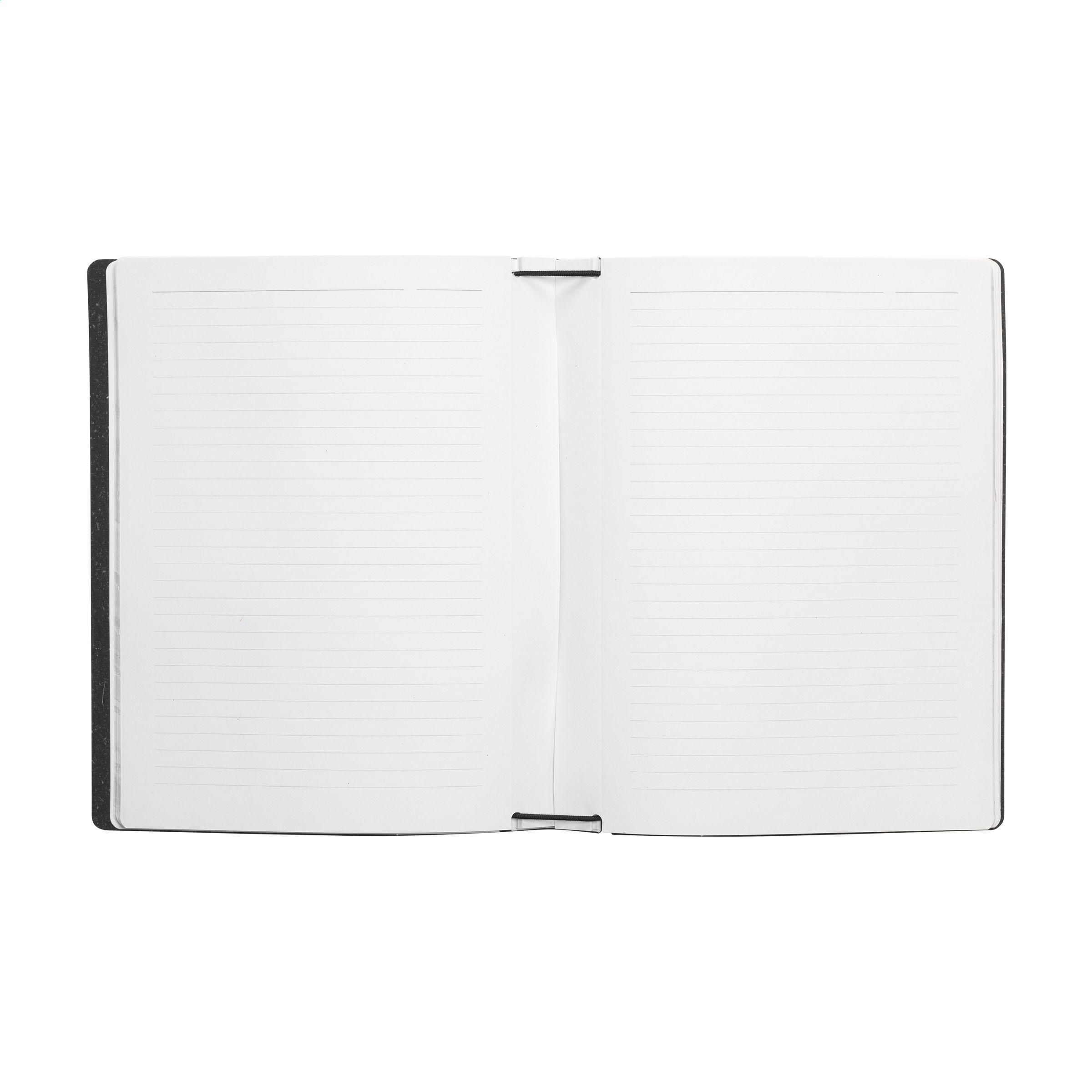 Vue 3 de Recycled Leather Refillable Notebook A5 carnet de notes