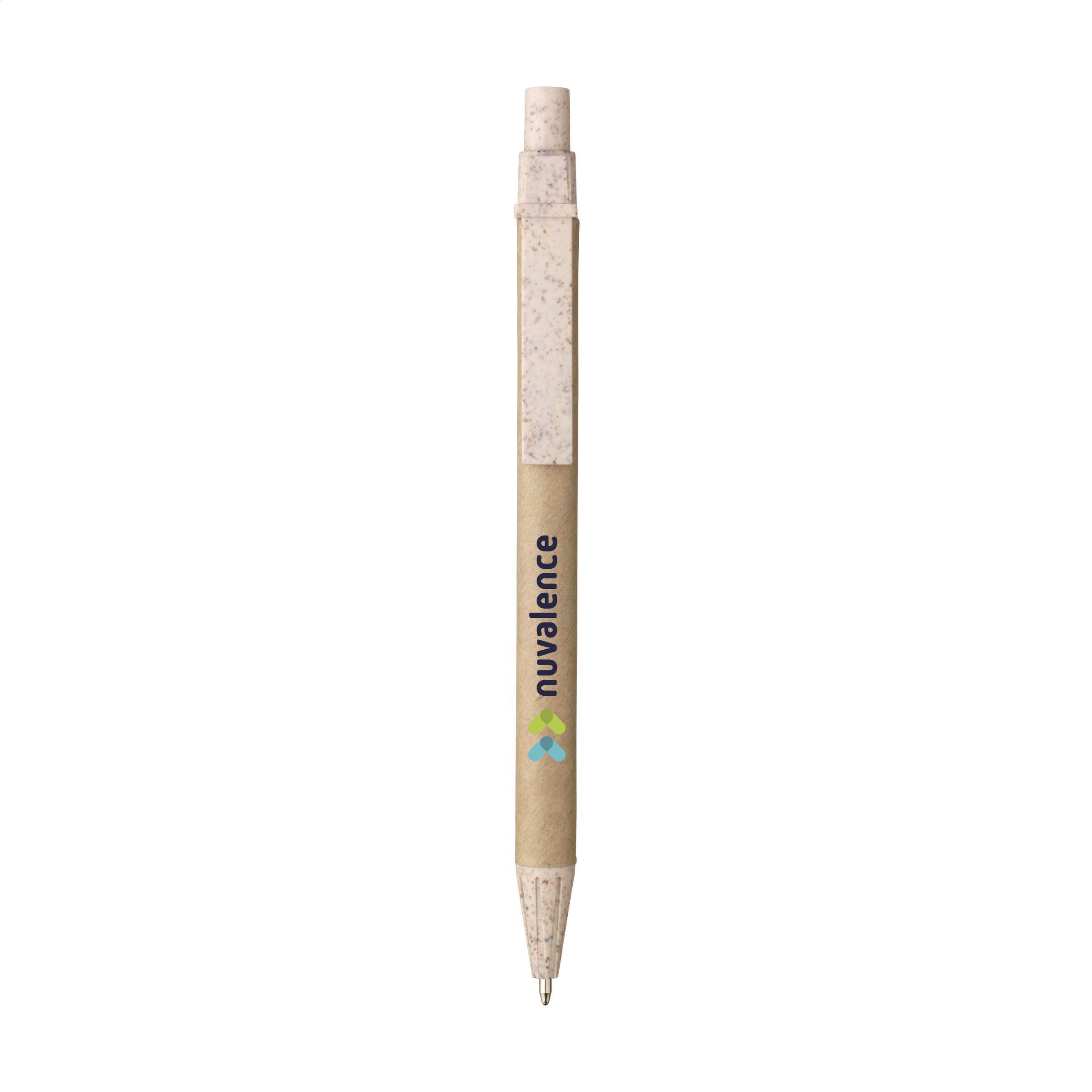 Vue 2 de Paper Wheatstraw Pen stylo à bille en paille de blé