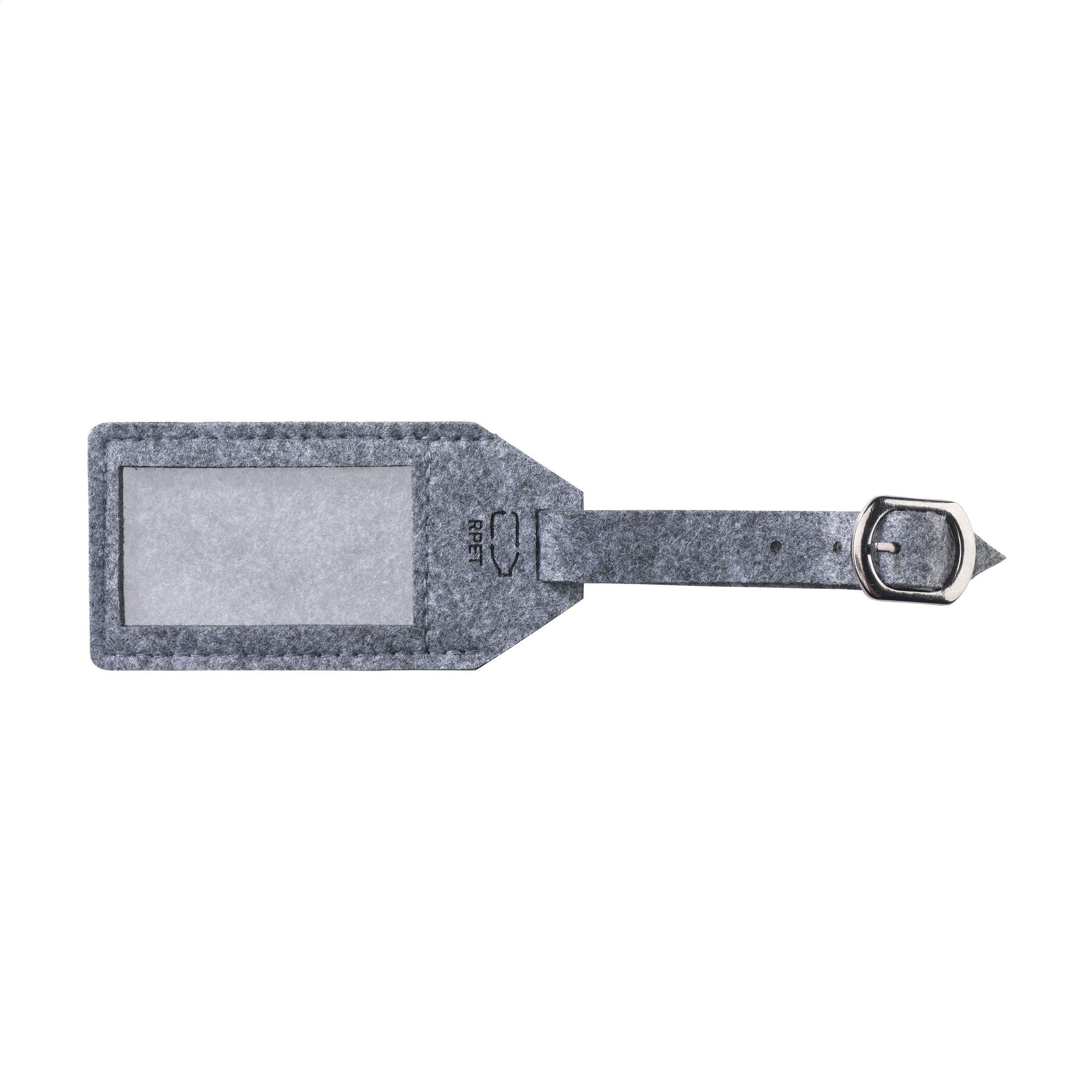 Vue 6 de RPET Felt GRS Luggage Tag étiquette de bagage